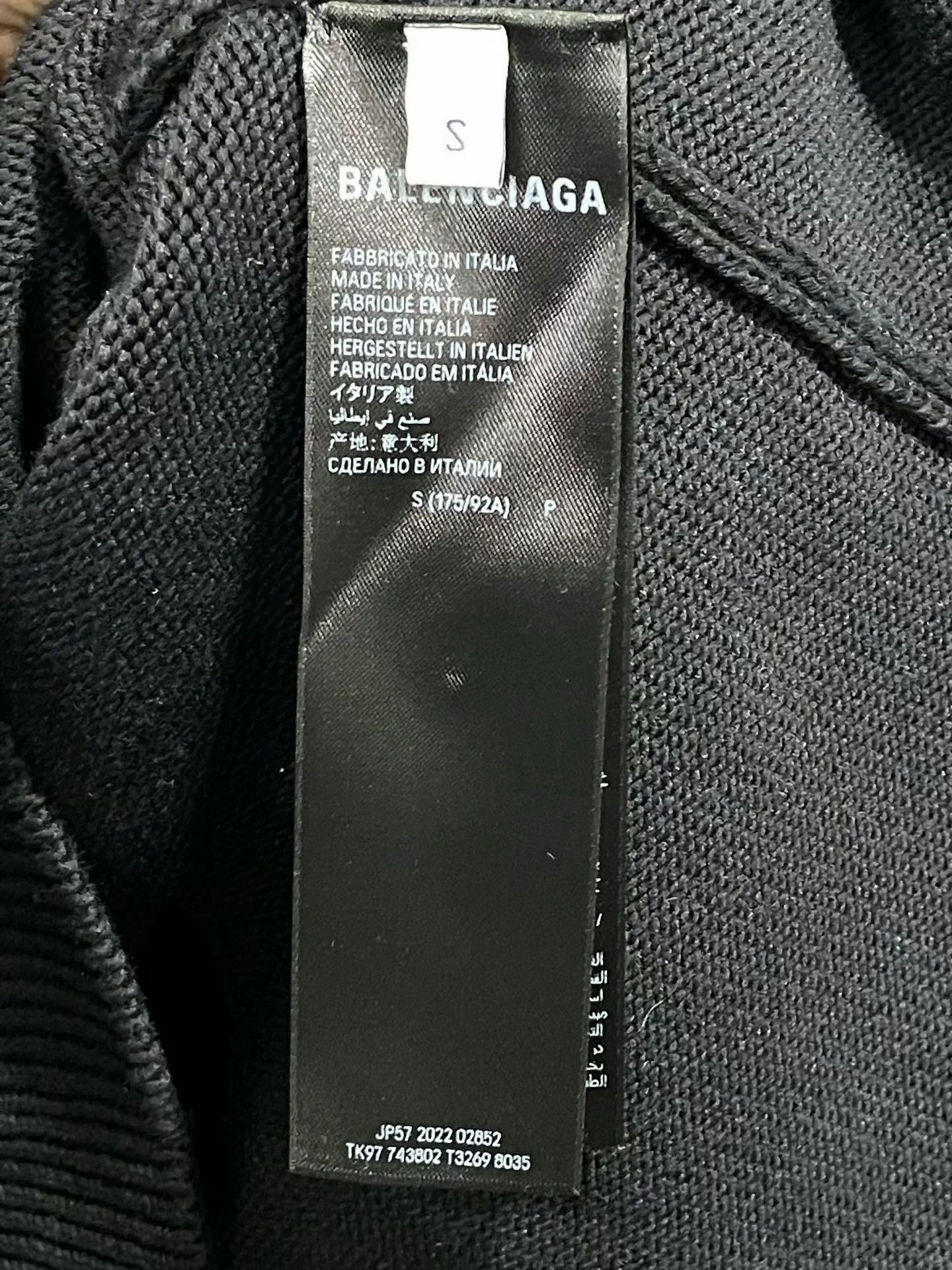 Balenciaga Balenciaga Fake Two-Piece Knit Hoodie S Size US S / EU 44-46 / 1 - 8 Thumbnail