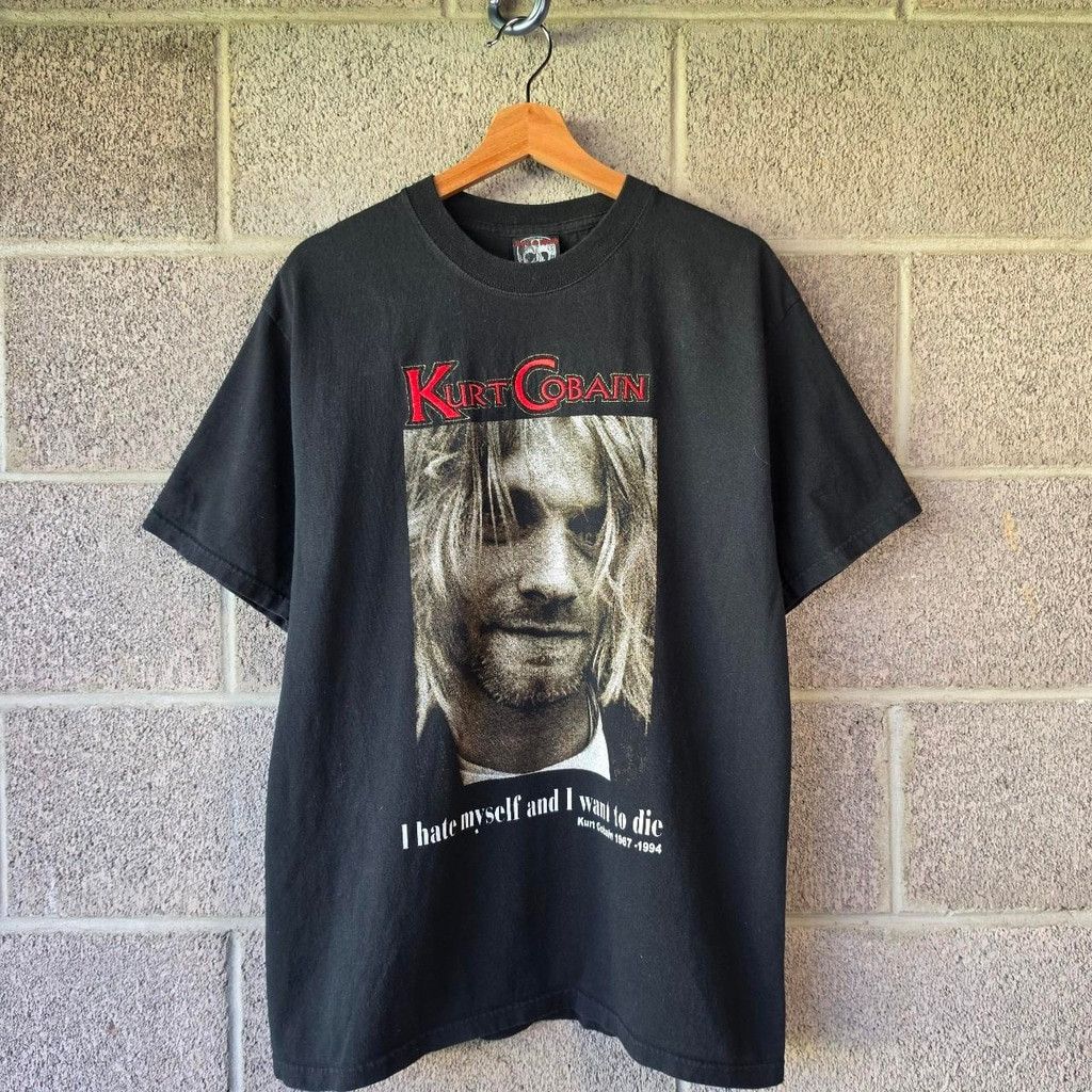 The Unbranded Brand Rare Kurt Cobain Vintage Shirt Size L on the rock and death Size US XL / EU 56 / 4 - 1 Thumbnail