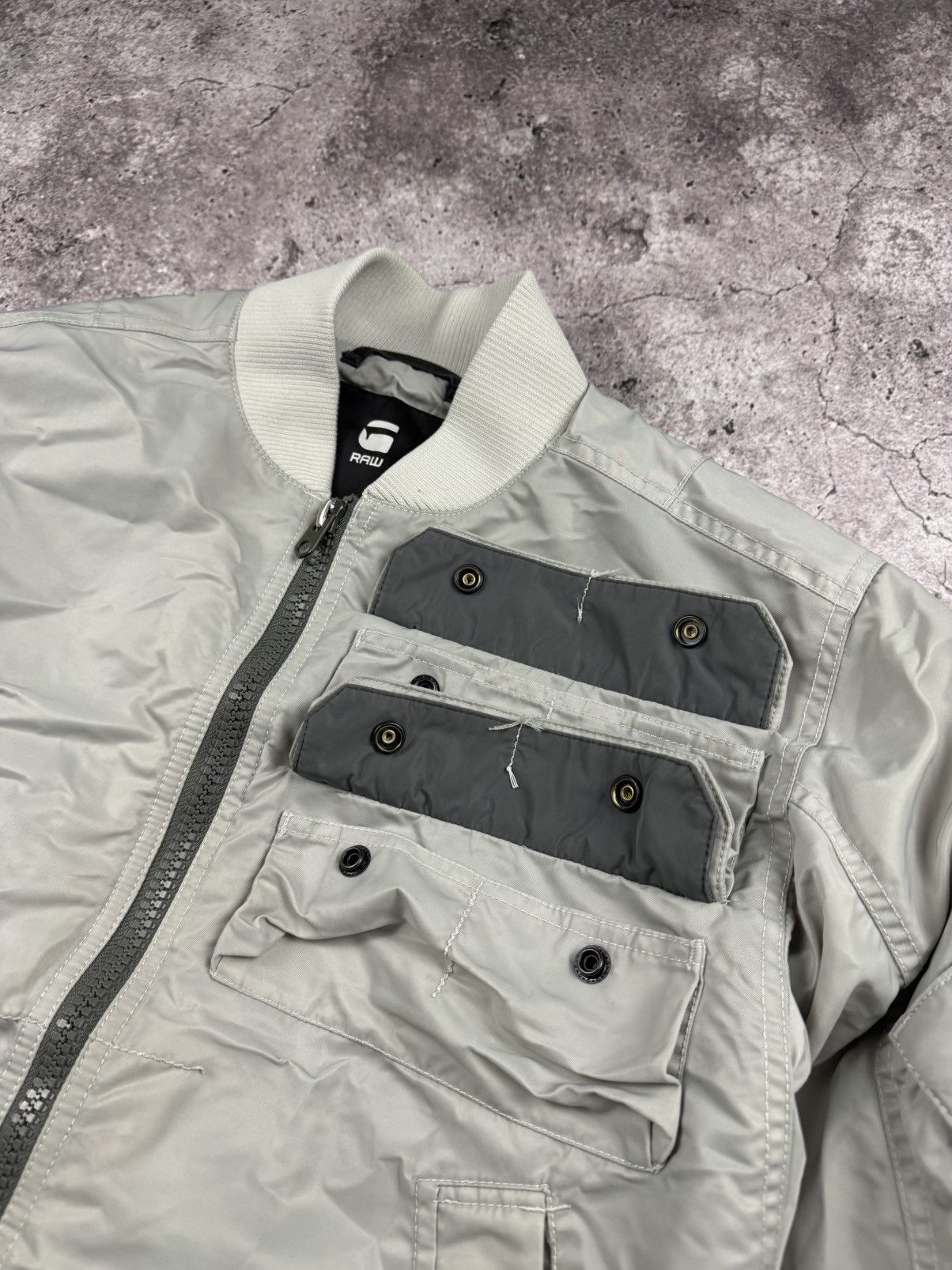 G-Star G-Star E Harness Windbreaker Stripped Multipocket Bomber Size US M / EU 48-50 / 2 - 5 Thumbnail