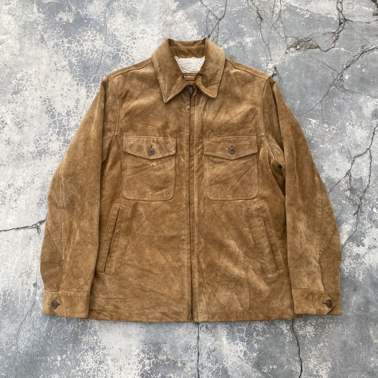 Gap Vintage GAP Authentic Suede Leather Jacket Size US L / EU 52-54 / 3 - 1 Thumbnail