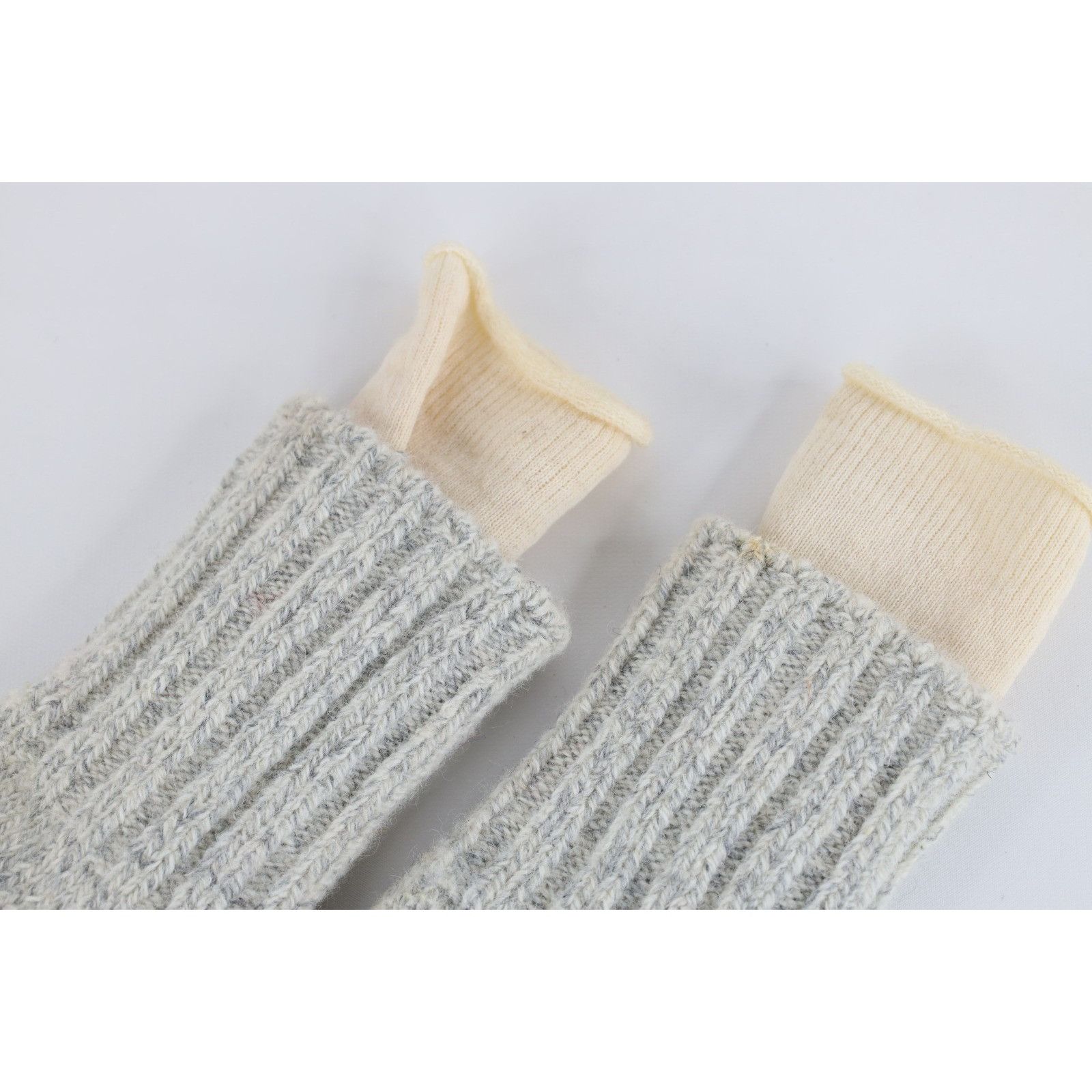 Vintage Vintage 60s 70s Wool Blend Knit Layered Hiking Boot Socks Size ONE SIZE - 9 Thumbnail