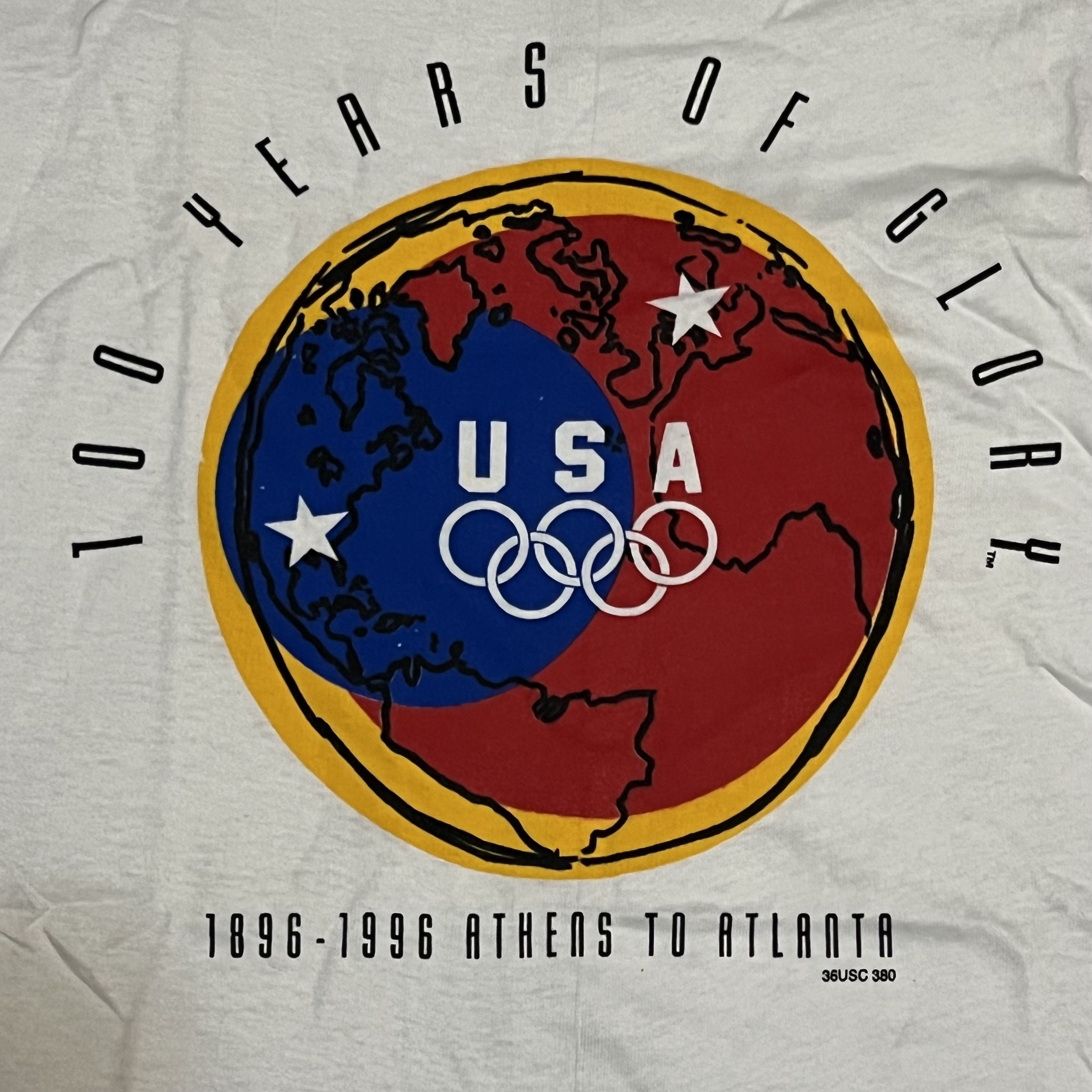 USA Olympics × Vintage Vintage USA Olympics 100 Years of Glory Shirt Large 1996 Size US L / EU 52-54 / 3 - 4 Thumbnail