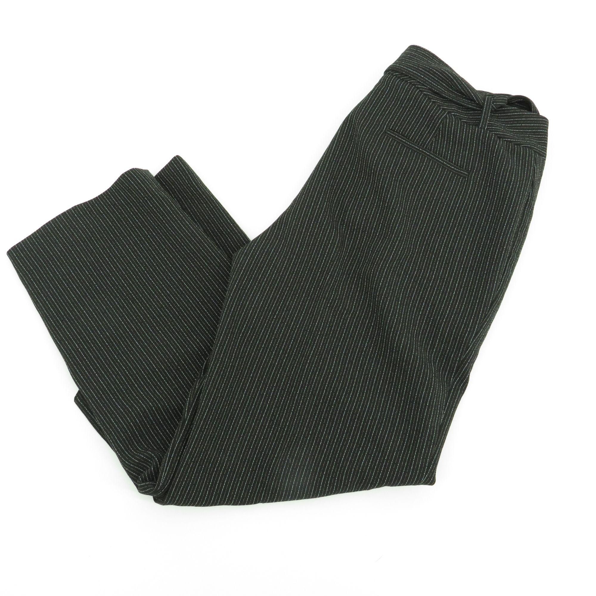 Bar III Bar III Womens Black Pinstriped Pants Size 8 NWOT Size 30" / US 8 / IT 44 - 1 Thumbnail