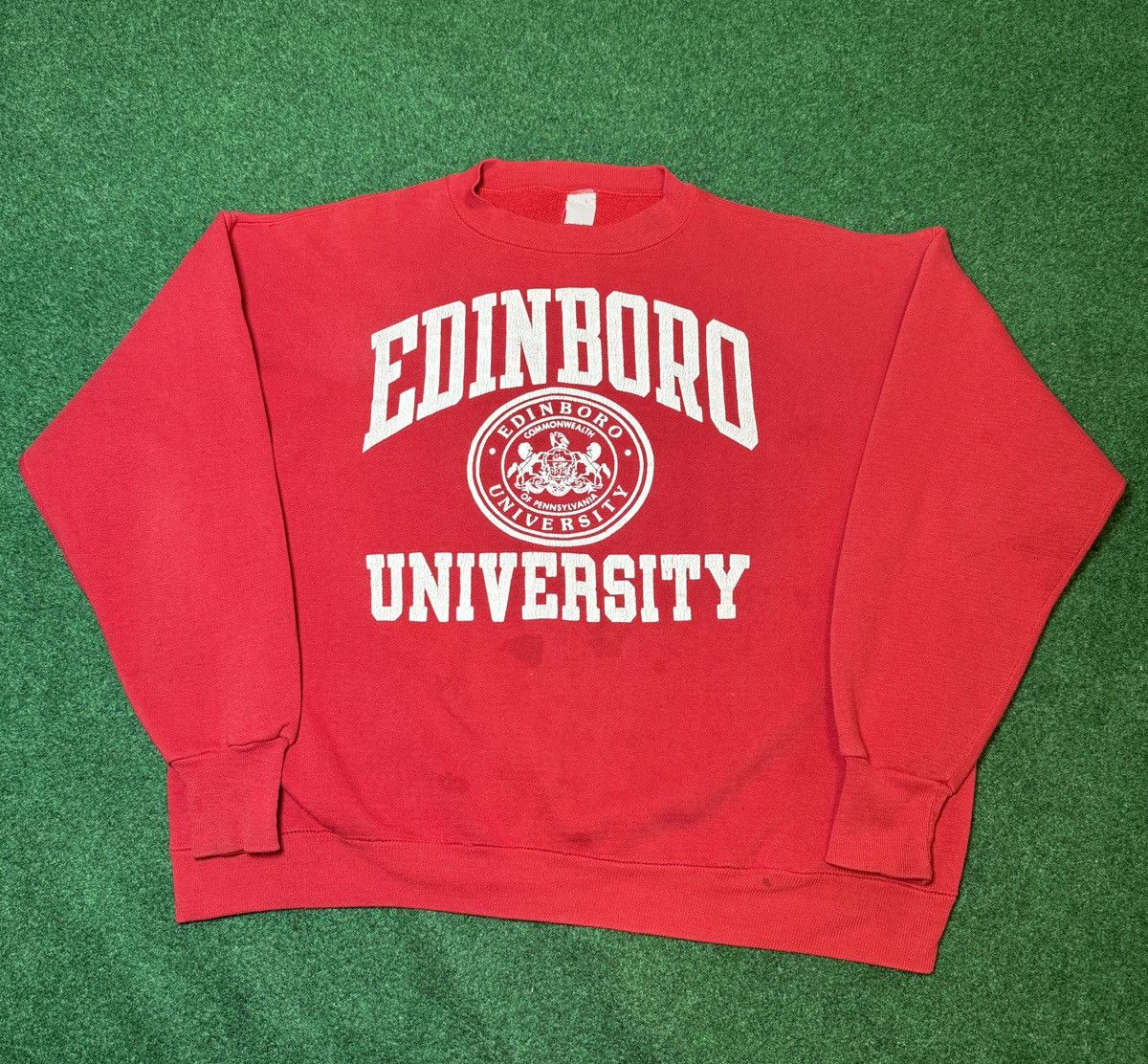 Vintage Vtg 70s Edinboro University Collegiate Erie Pa Boxy Crewneck Size US L / EU 52-54 / 3 - 1 Thumbnail