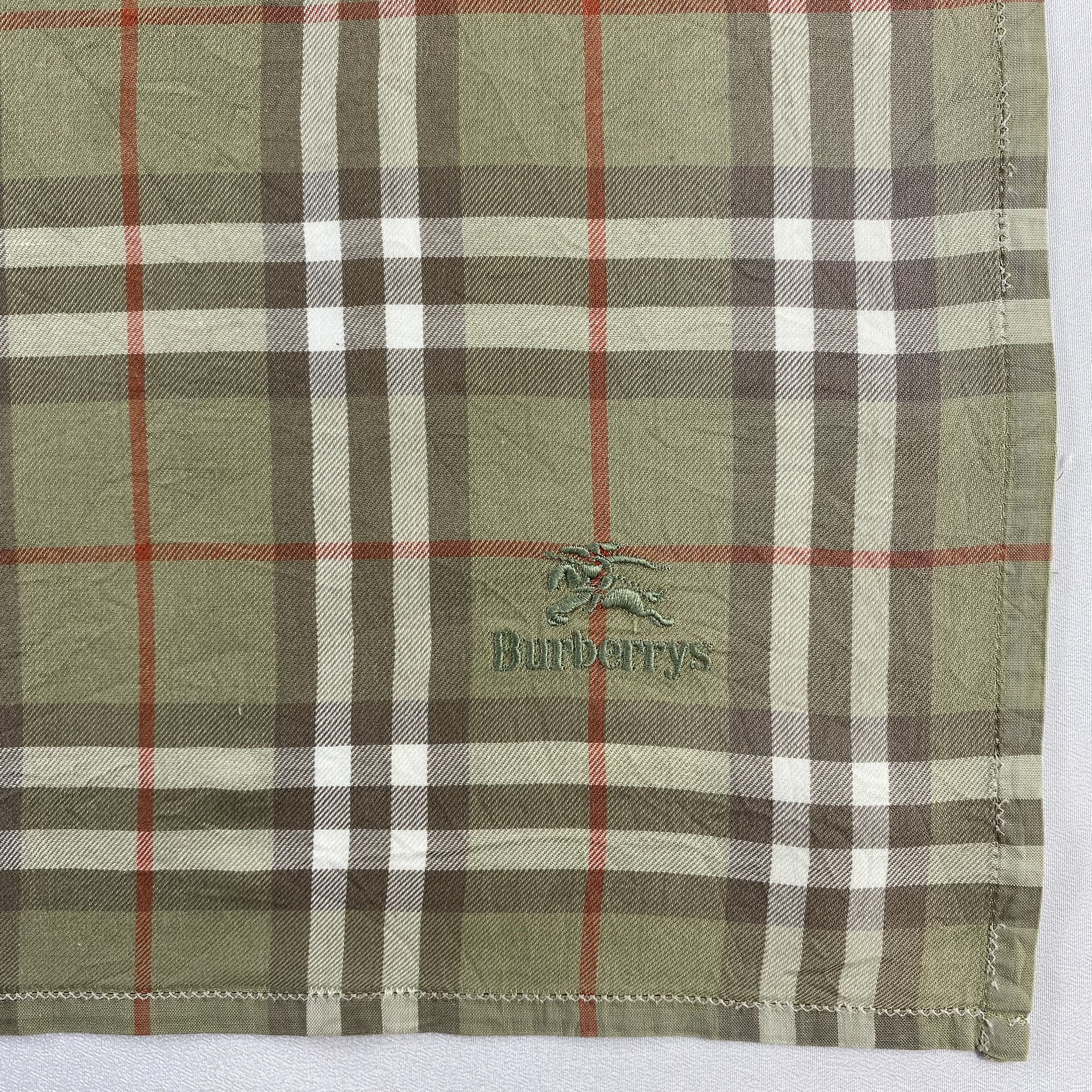 Burberry × Vintage Burberry Handkerchief / Neckerchief / Bandana-P1414 Size ONE SIZE - 3 Thumbnail