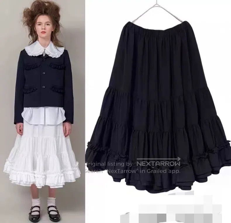 Comme des Garcons Comme Des Garcons size S Asymmetrical Polyester Pleated Sk Size 22" - 1 Thumbnail