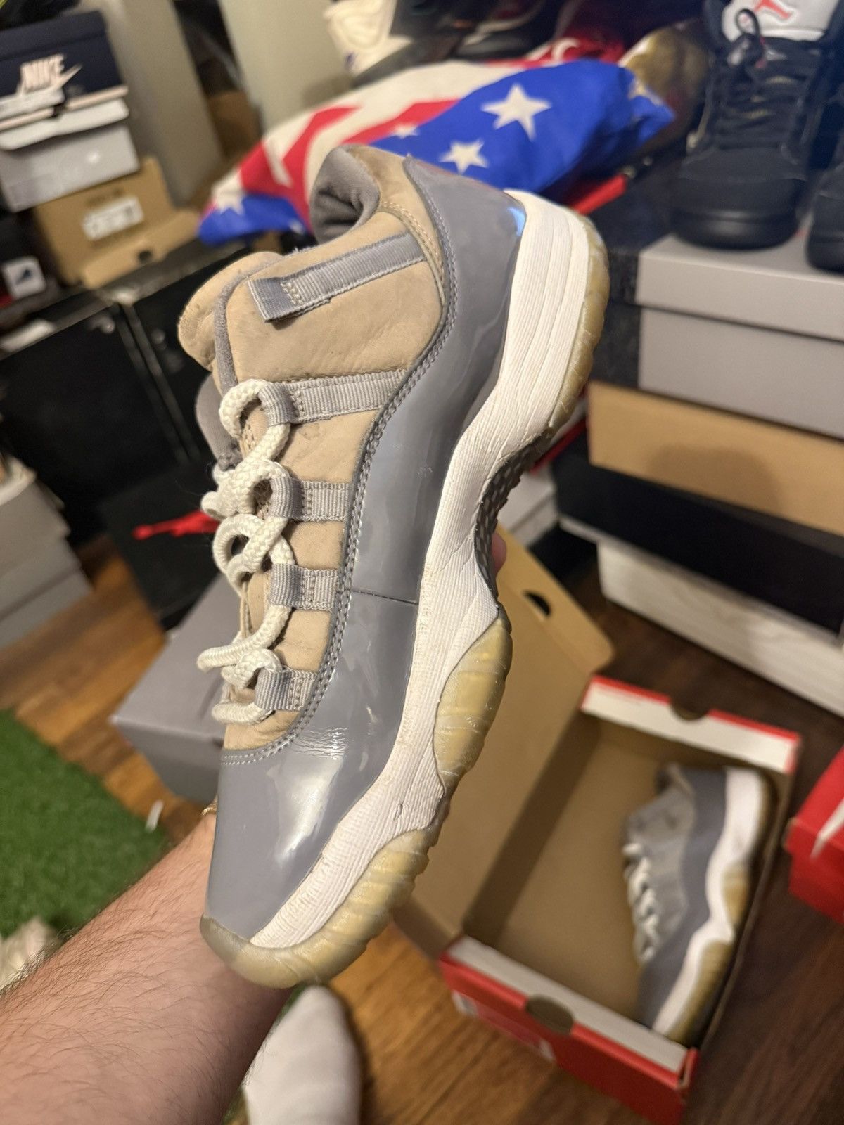 Jordan Brand Jordan retro 11 low cool grey beater Size US 8.5 / EU 41-42 - 3 Thumbnail