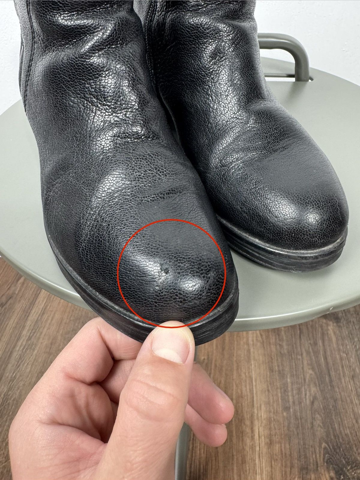 Other Vintage Black Leather Ankle Boots Chunky Heel EU 40 Women’s Size US 9 / IT 39 - 14 Thumbnail