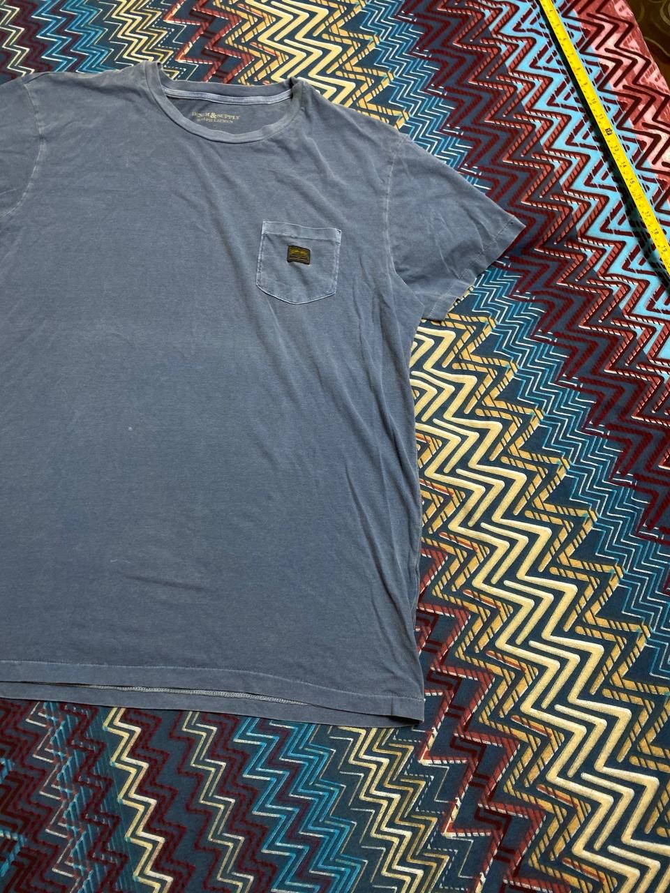 Denim & Supply Ralph Lauren × Polo Ralph Lauren Distressed Denim Supply pocket tee Size US L / EU 52-54 / 3 - 7 Thumbnail