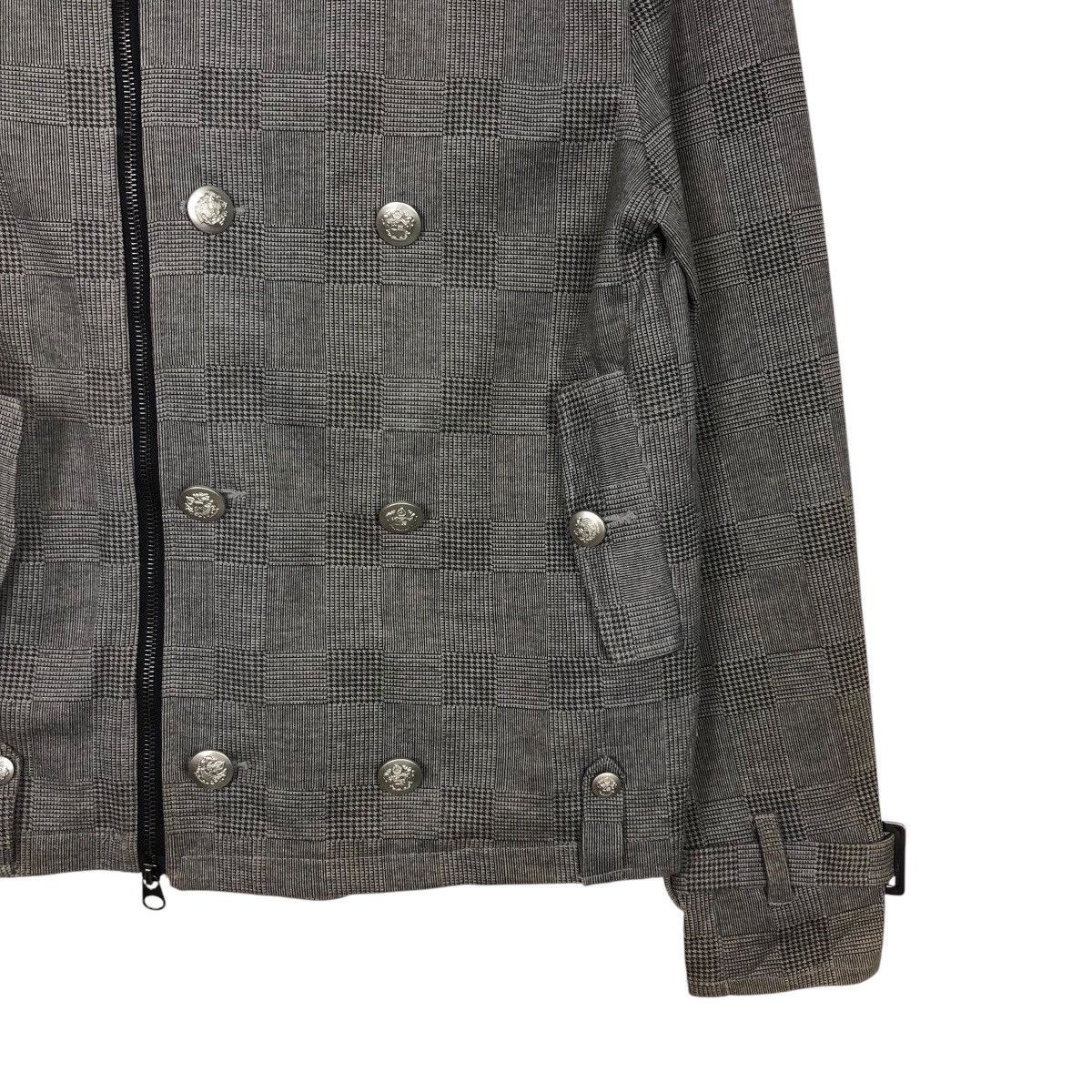 Japanese Brand 📌Cropped Biker Jacket Double Collar Pincponc Size US M / EU 48-50 / 2 - 4 Thumbnail