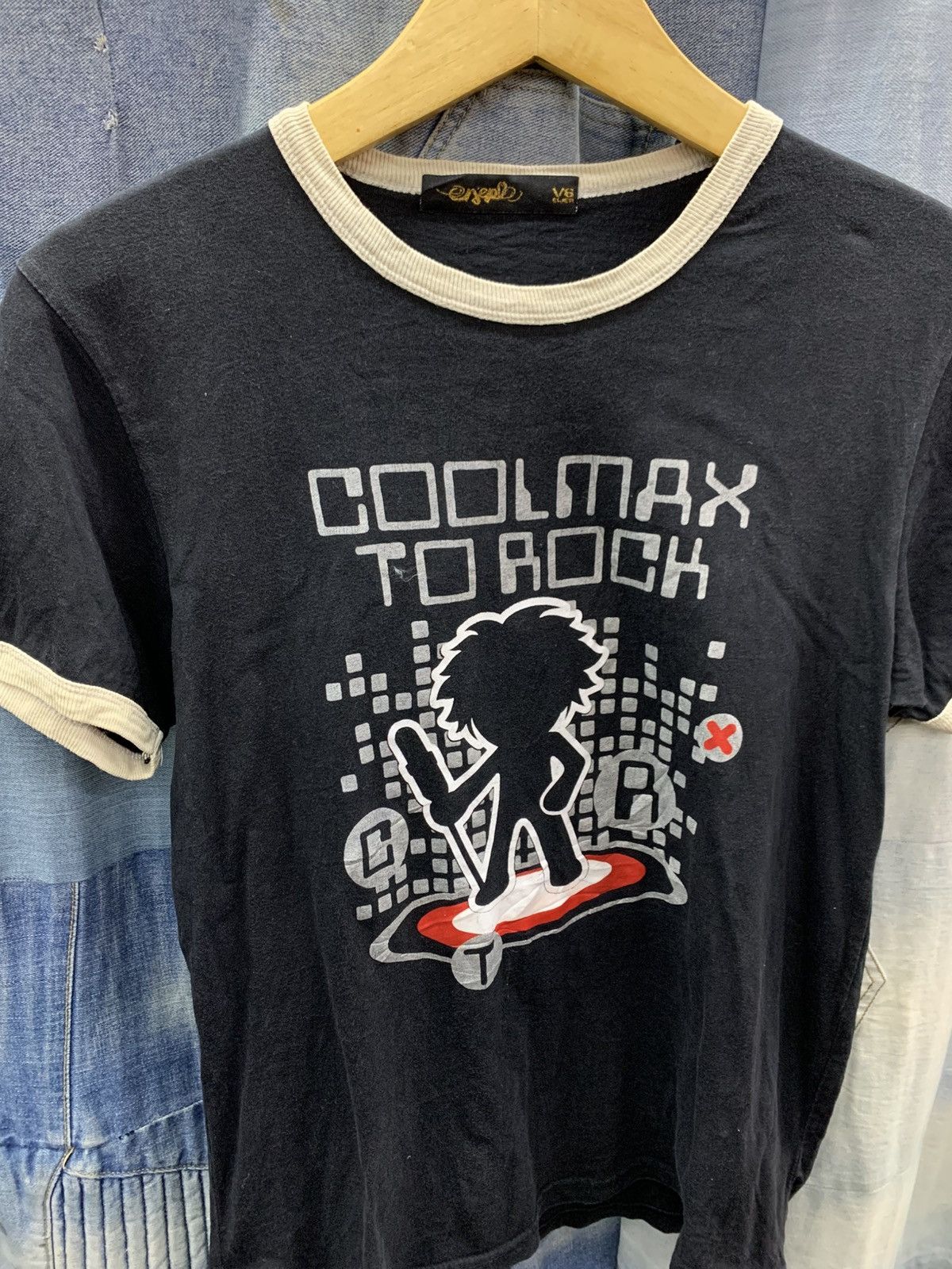 Hysteric Glamour × Japanese Brand 2000s y2k japan coolmax to rock ringer tees Size US S / EU 44-46 / 1 - 5 Thumbnail