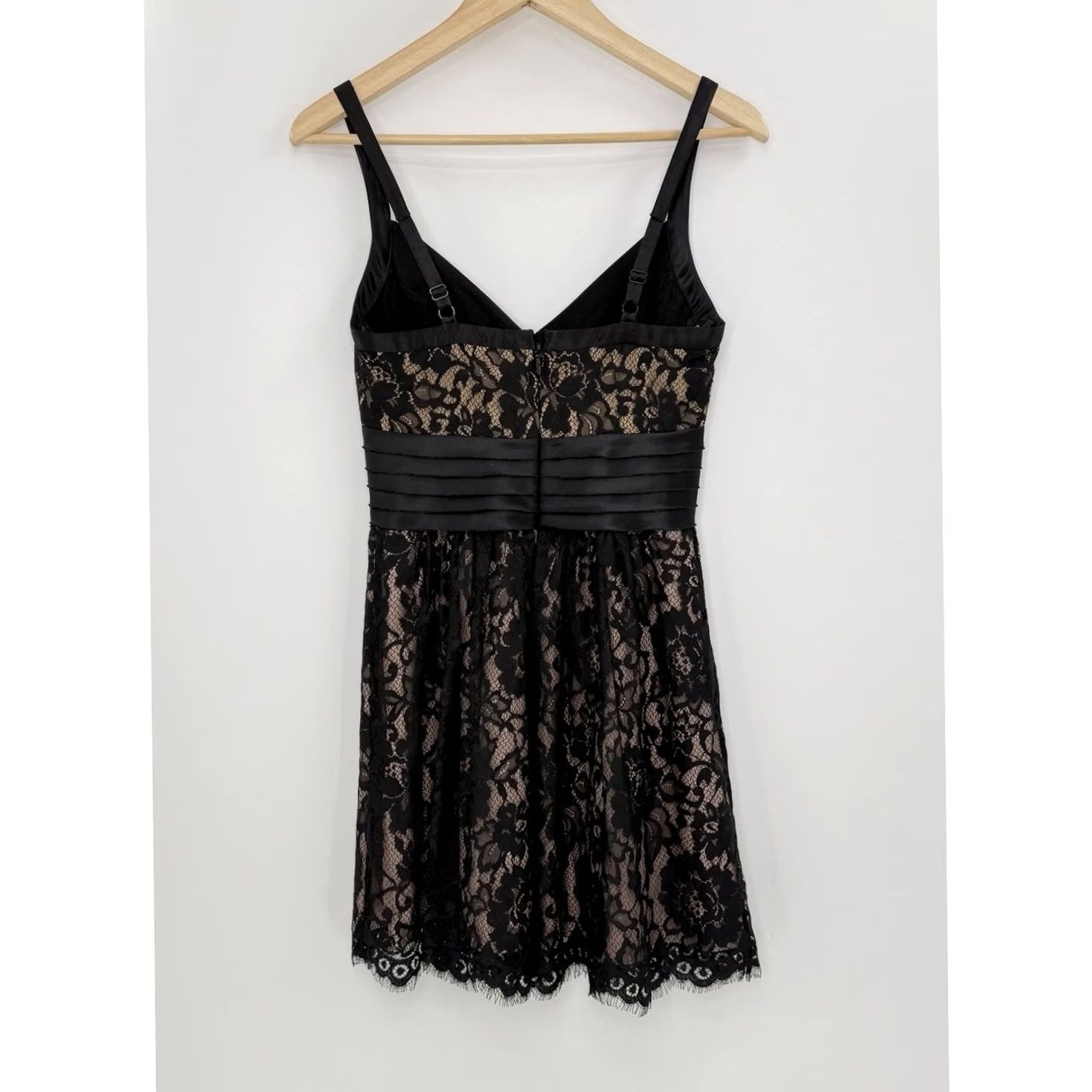 Bcbgmaxazria BCBGMAXAZRIA Dress Womens 0 Black Dark Romantic Lace Mini Whimsigoth Fairy Grunge Size XS / US 0-2 / IT 36-38 - 3 Thumbnail