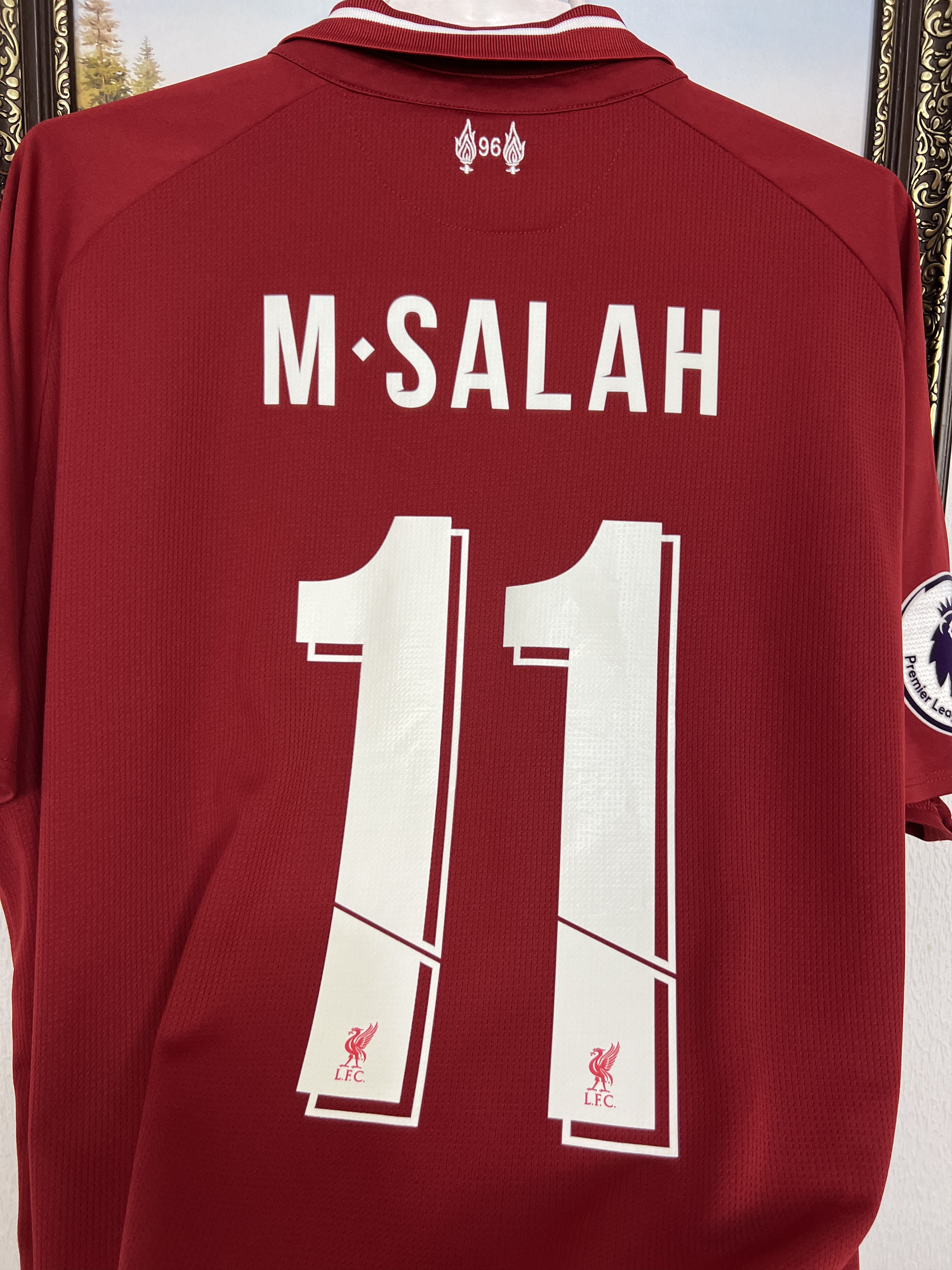 New Balance Liverpool Home football shirt 2018 Soccer #11 Salah Jersey Size US XL / EU 56 / 4 - 15 Thumbnail
