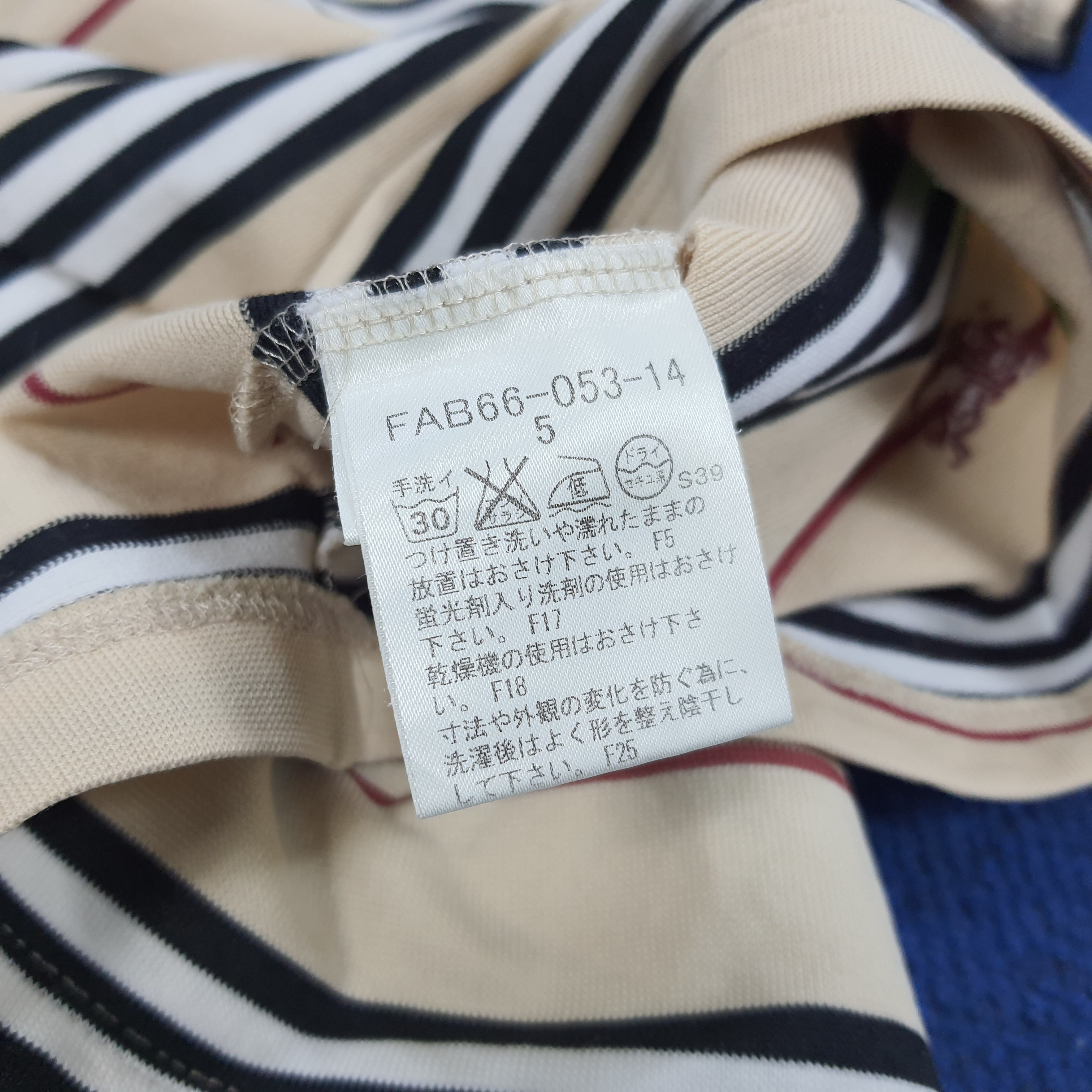 Burberry × Vintage Vintage Burberry London Striped Tshirt Size M / US 6-8 / IT 42-44 - 6 Thumbnail
