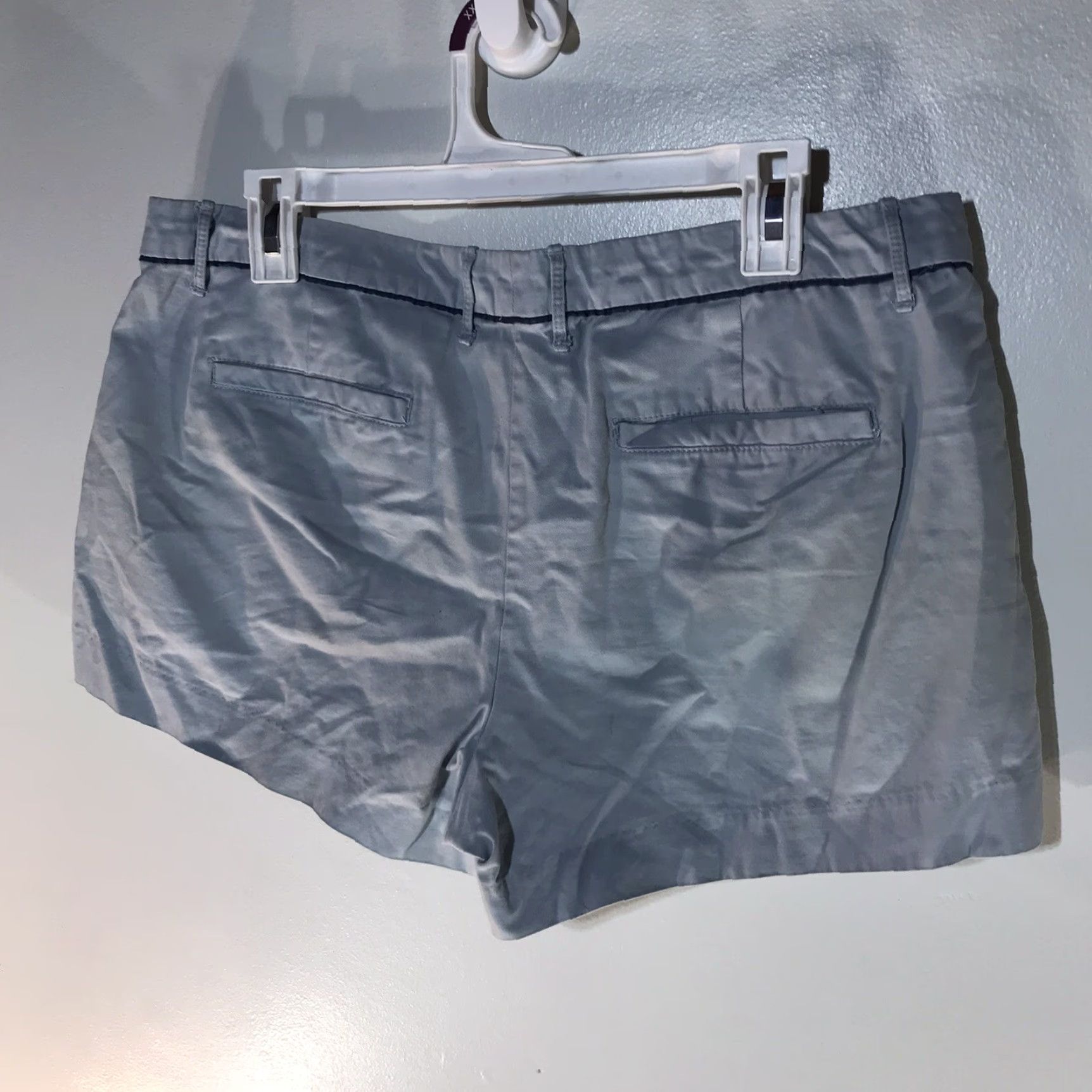 Gap Gap Women's Light Blue 100% Cotton Casual Shorts Size 10 Spring Summer Modern City Size 32" / US 10 / IT 46 - 3 Thumbnail
