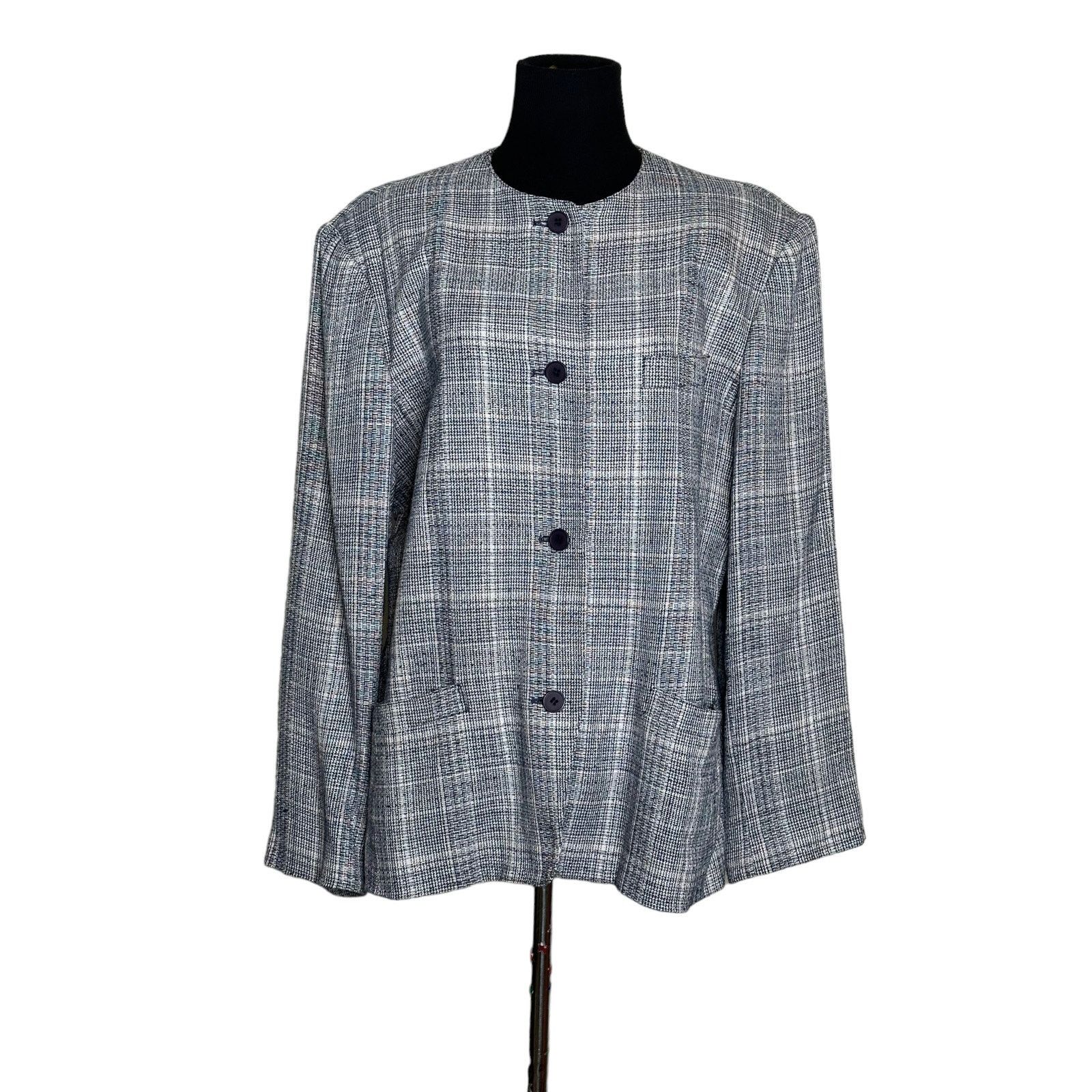 Evan Picone Evan Picone blue plaid 4 button blazer size 14 Size XL / US 12-14 / IT 48-50 - 9 Thumbnail