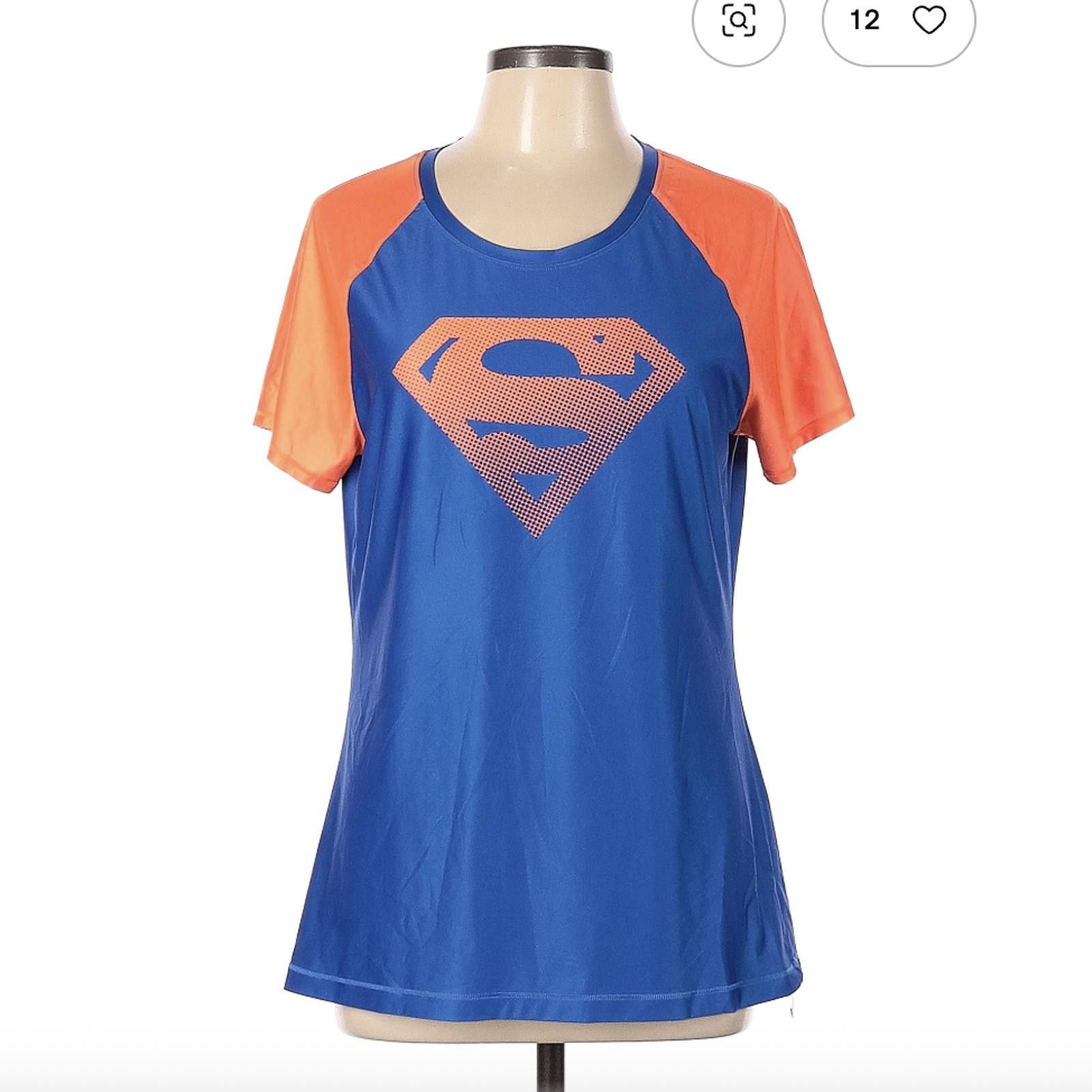 Under Armour Under Armour Women's Active Superman T-Shirt Size L Size L / US 10 / IT 46 - 1 Thumbnail