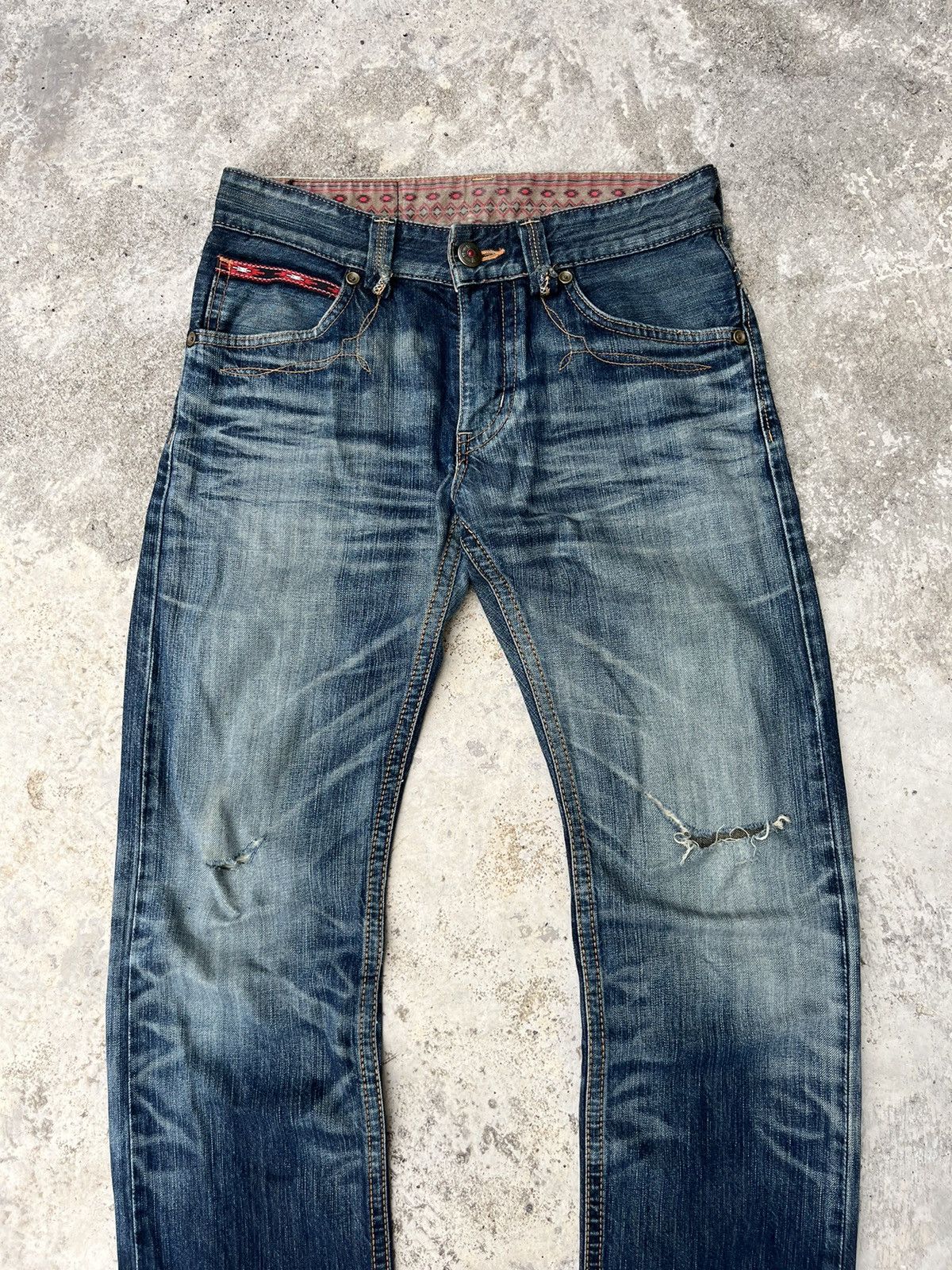 Edwin Rare Edwin XU Regular Distressed Denim Jeans Size US 30 / EU 46 - 3 Thumbnail