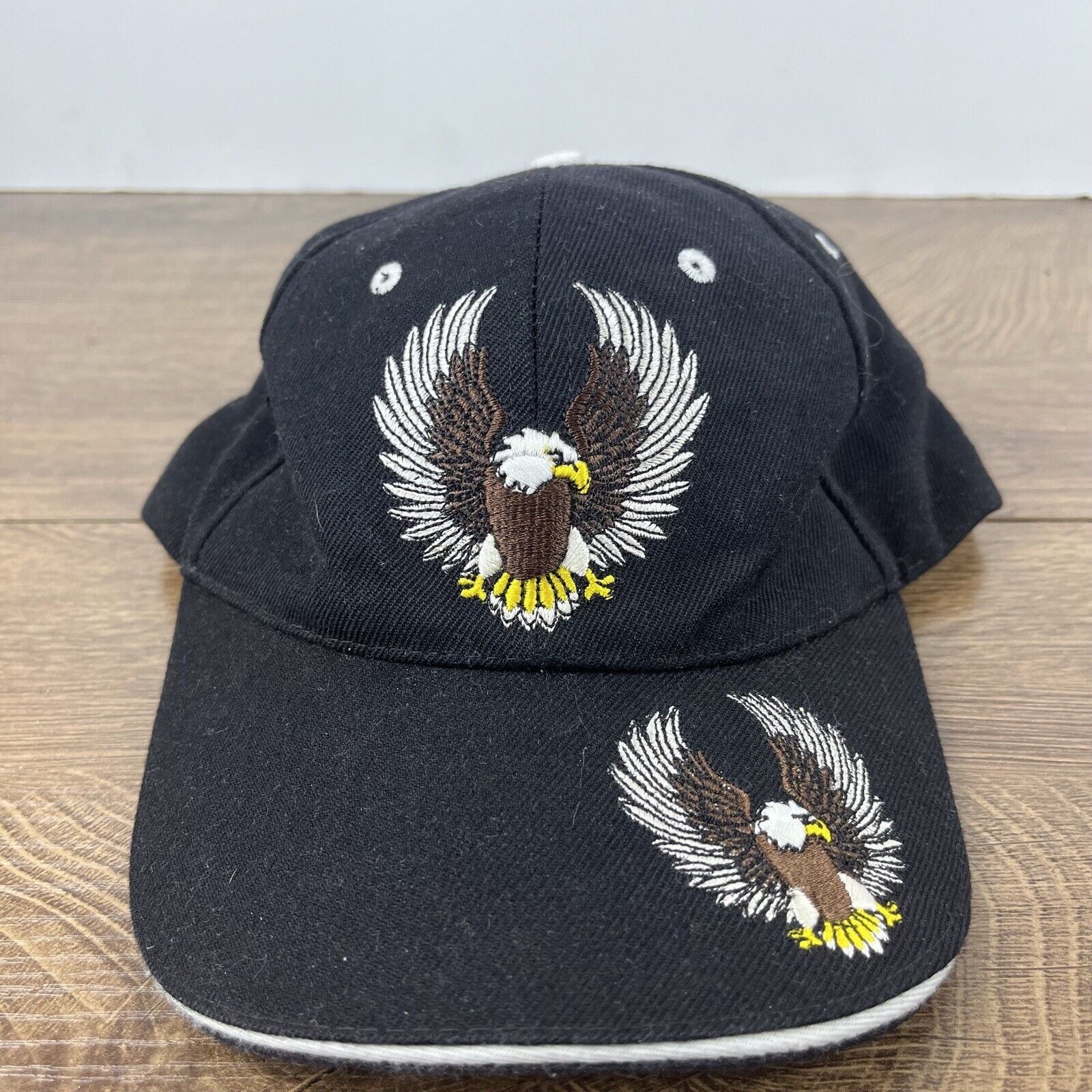 Other Bald Eagle Hat America Bald Eagle Black Hat Adjustable Adult Size ONE SIZE - 3 Thumbnail