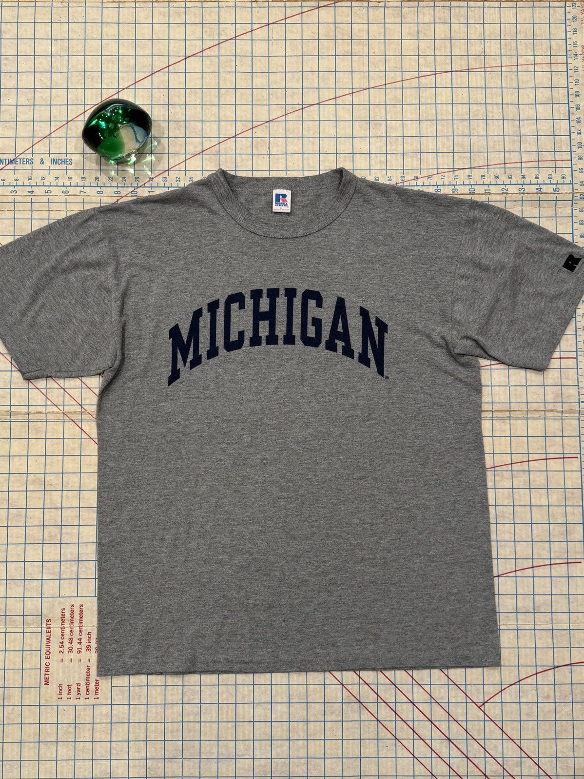 Russell Athletic Vintage University of Michigan Russell Athletics Tee Large Size US L / EU 52-54 / 3 - 1 Thumbnail