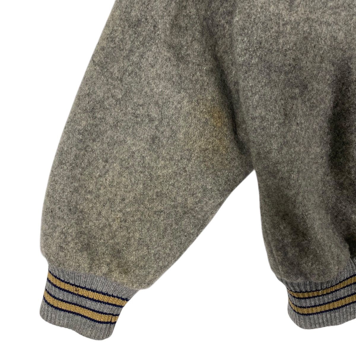 NCAA Vintage NCAA Varsity Wool Jacket M Size Grey Colour Size US M / EU 48-50 / 2 - 16 Thumbnail