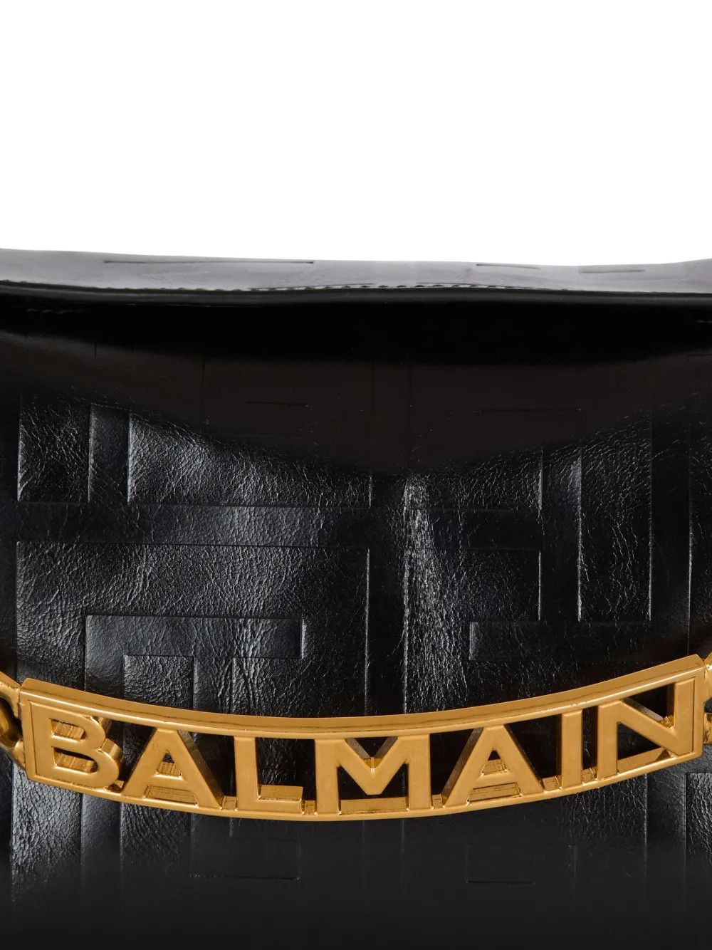 Balmain os11x0326 Size: OS / 1945 Leather Clutch Bag in Black Size ONE SIZE - 4 Thumbnail