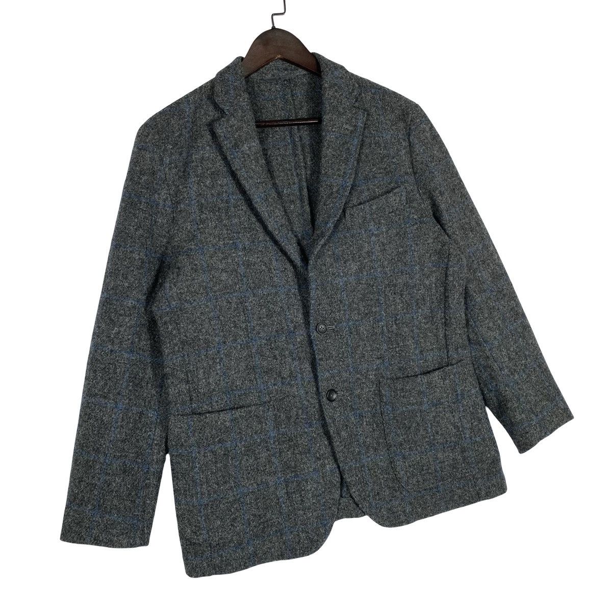 Harris Tweed Vintage FIDATO Harris Tweed Blazer Jacket Size 44S - 3 Thumbnail