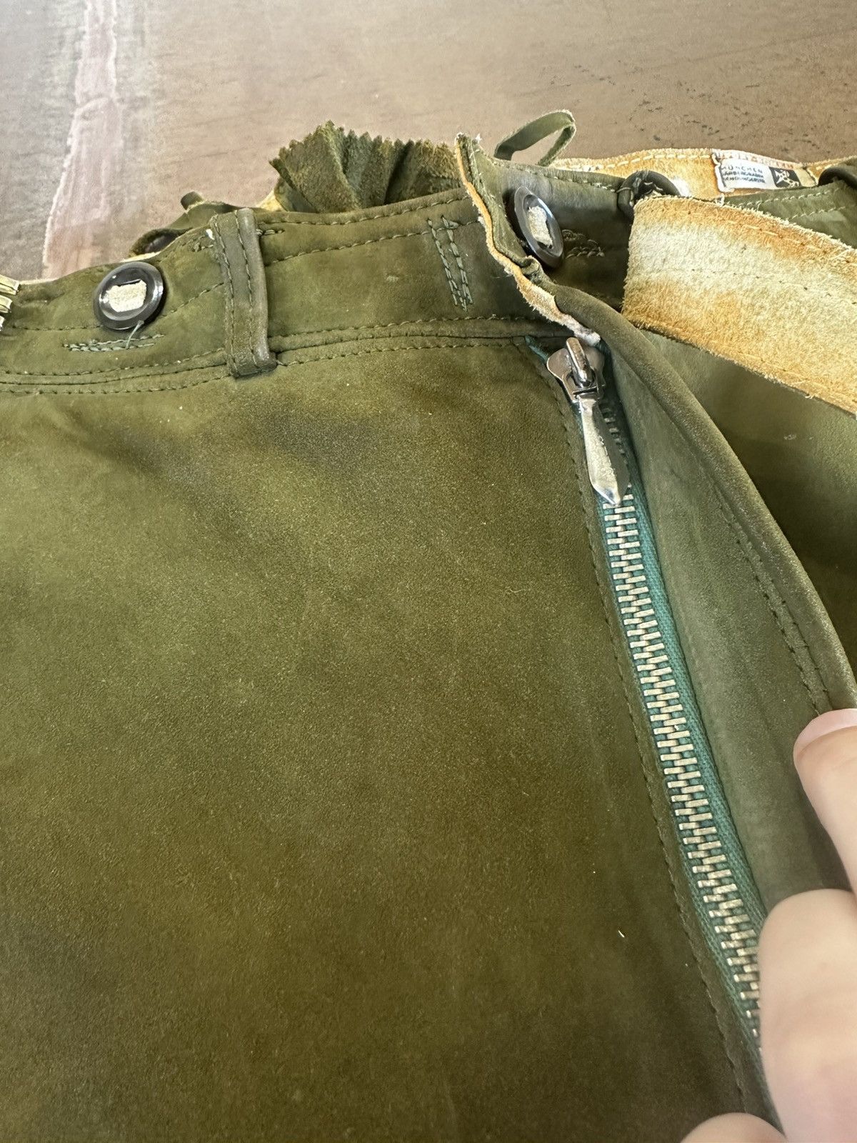 Vintage German mil leather pant Size US 32 / EU 48 - 5 Thumbnail