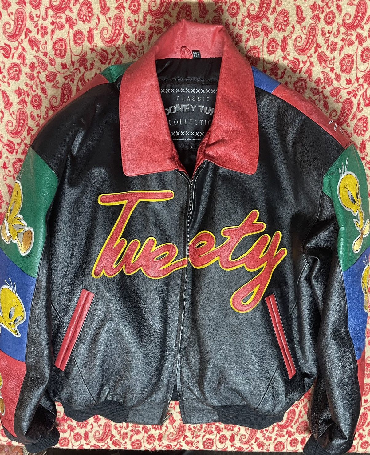Vintage (BRAND NEW) Vintage Tweety Bird Leather Jacket Size US L / EU 52-54 / 3 - 2 Thumbnail