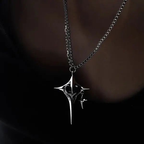 Jewelry Fashion Sweet Cool Big Cross Pendent Necklace Size ONE SIZE - 2 Thumbnail