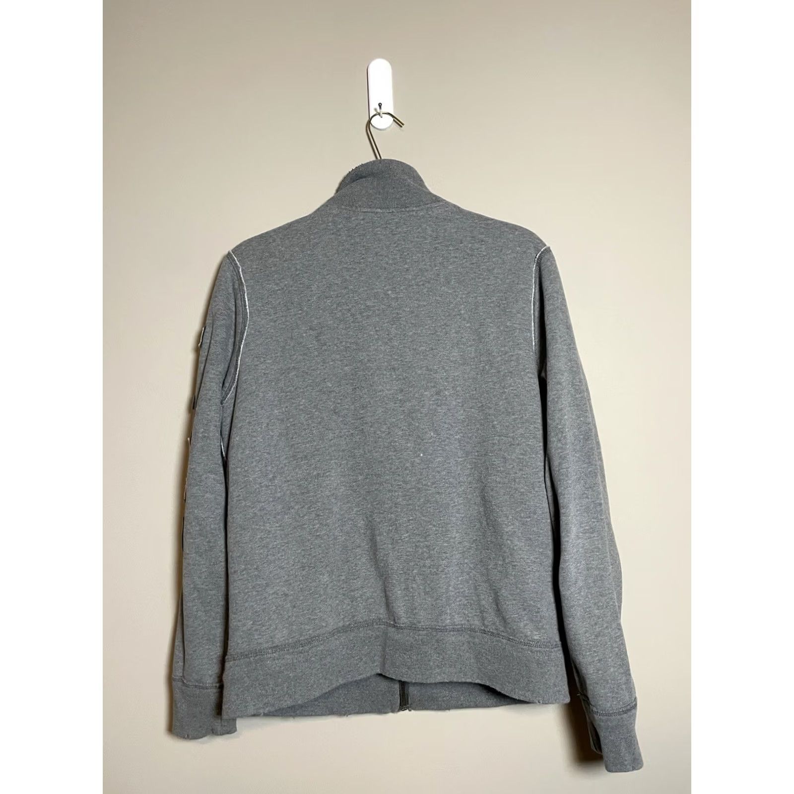 Vintage VINTAGE Aeropostale Jacket Bomber Lined Sweatshirt Heavy Sherpa Gray Large M Men Size US M / EU 48-50 / 2 - 5 Thumbnail
