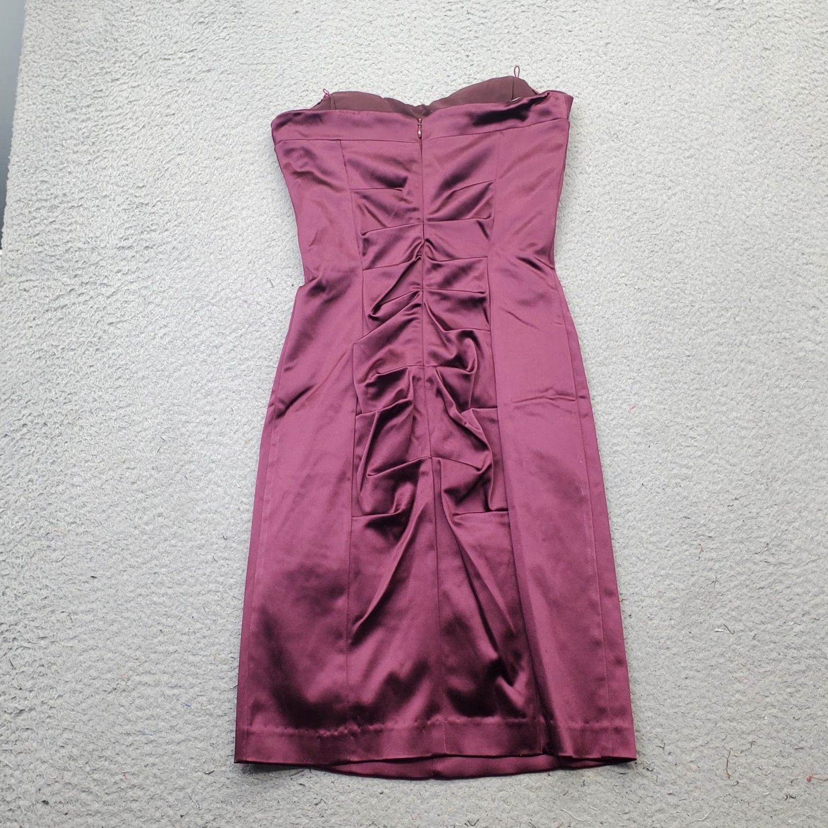 Nicole Miller Nicole Miller Bodycon Dress Womens Size 2 Strapless Ruched Stretch Multicolor Front Zip EUC 90s? Size XS / US 0-2 / IT 36-38 - 2 Thumbnail