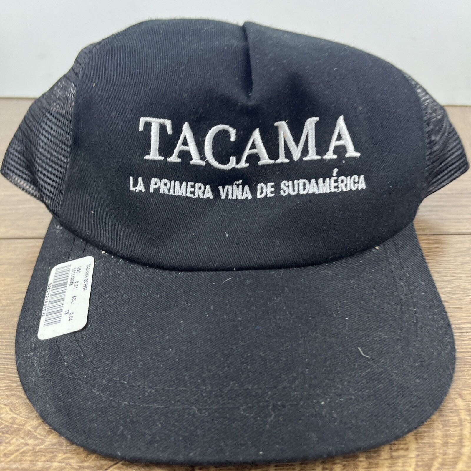 Other Tacama Hat La Primera Vina De Sudamerica Black Hat Adjustabl Size ONE SIZE - 6 Thumbnail