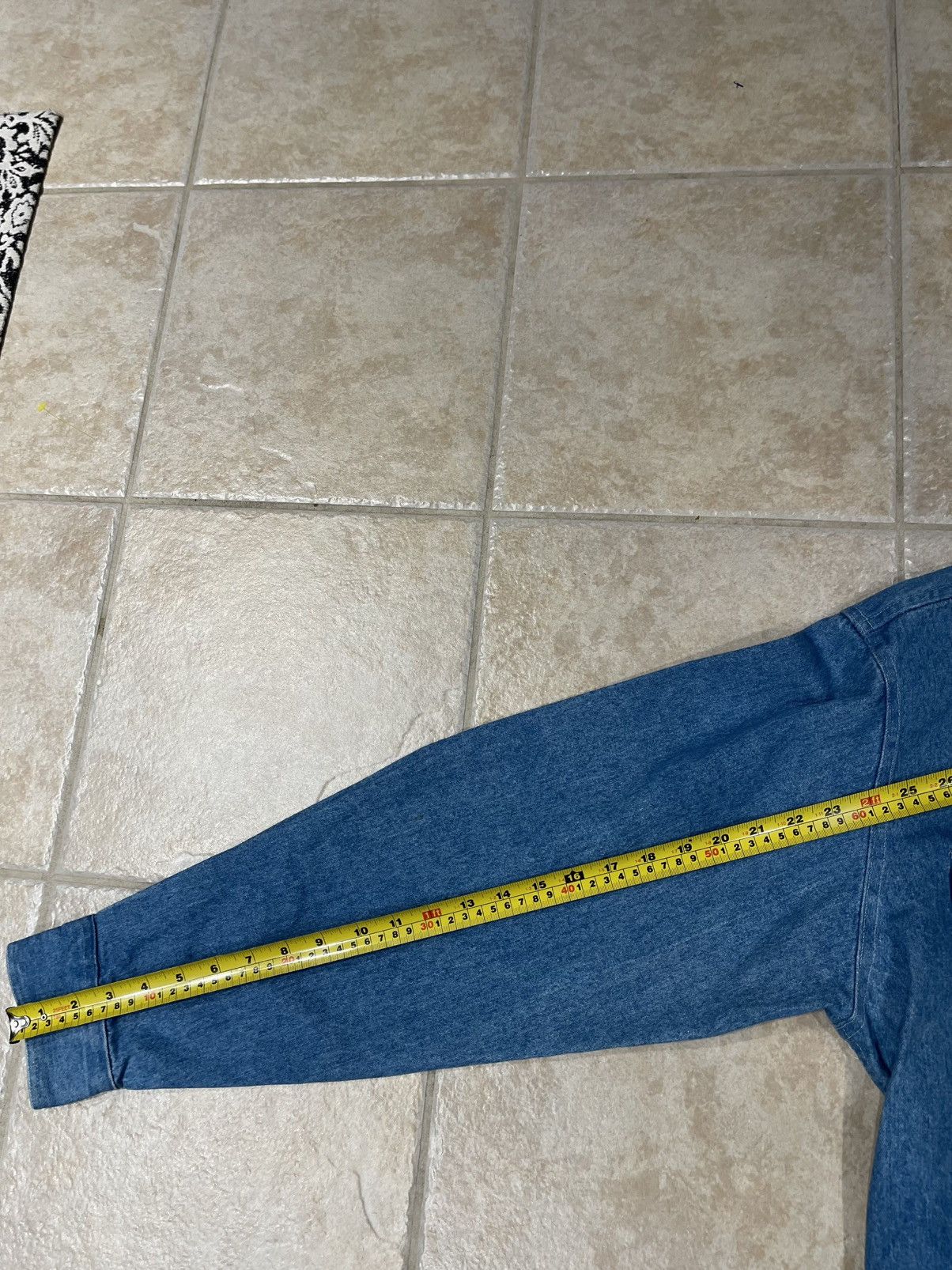 Other VTG Bear Back Men's Lg Long Sleeve Button Down Blue Denim Size US XL / EU 56 / 4 - 7 Thumbnail