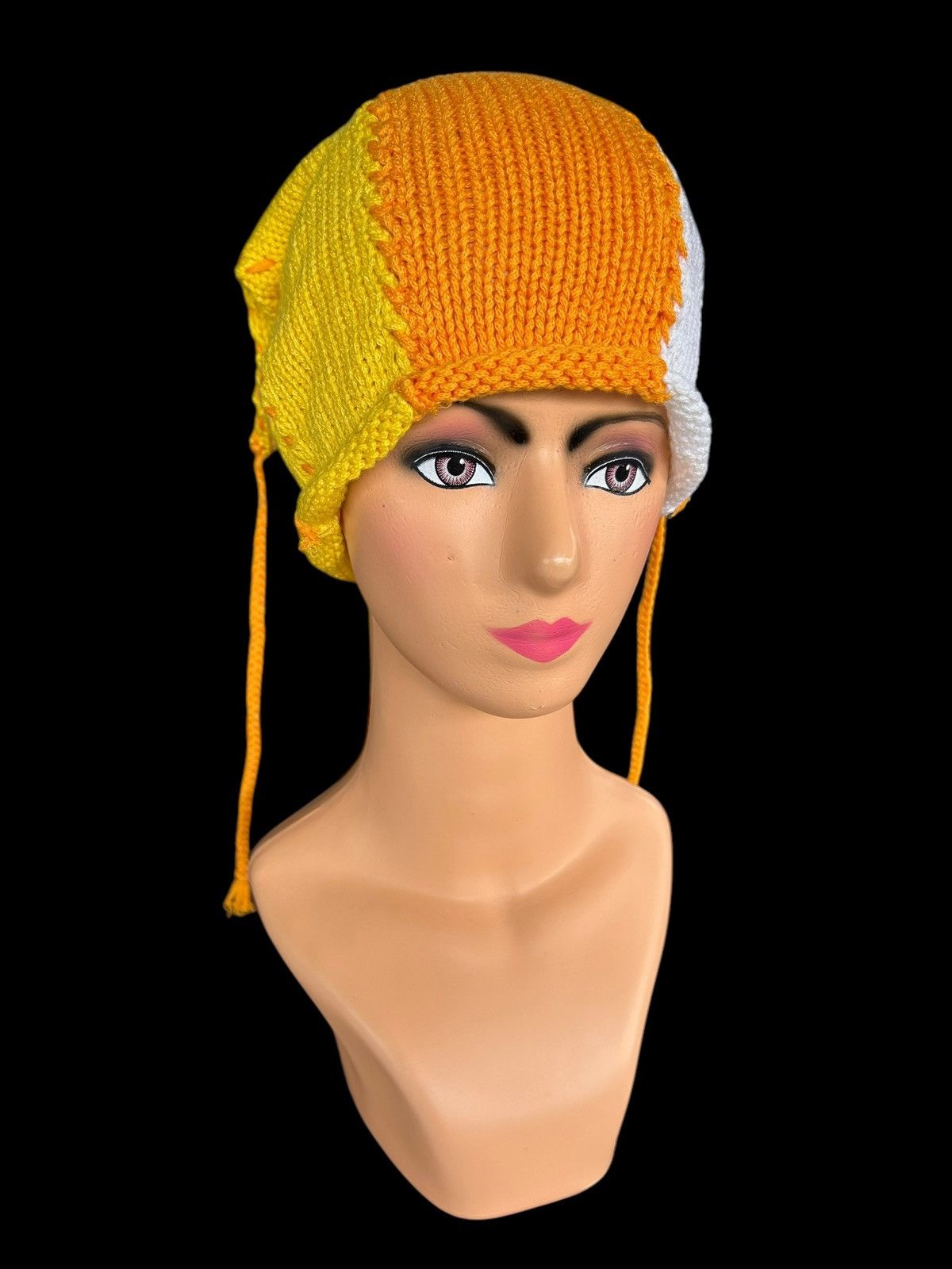 Japanese Brand × Kapital × Vintage Crochet Knitted Handmade Beanie Hats Size ONE SIZE - 9 Thumbnail