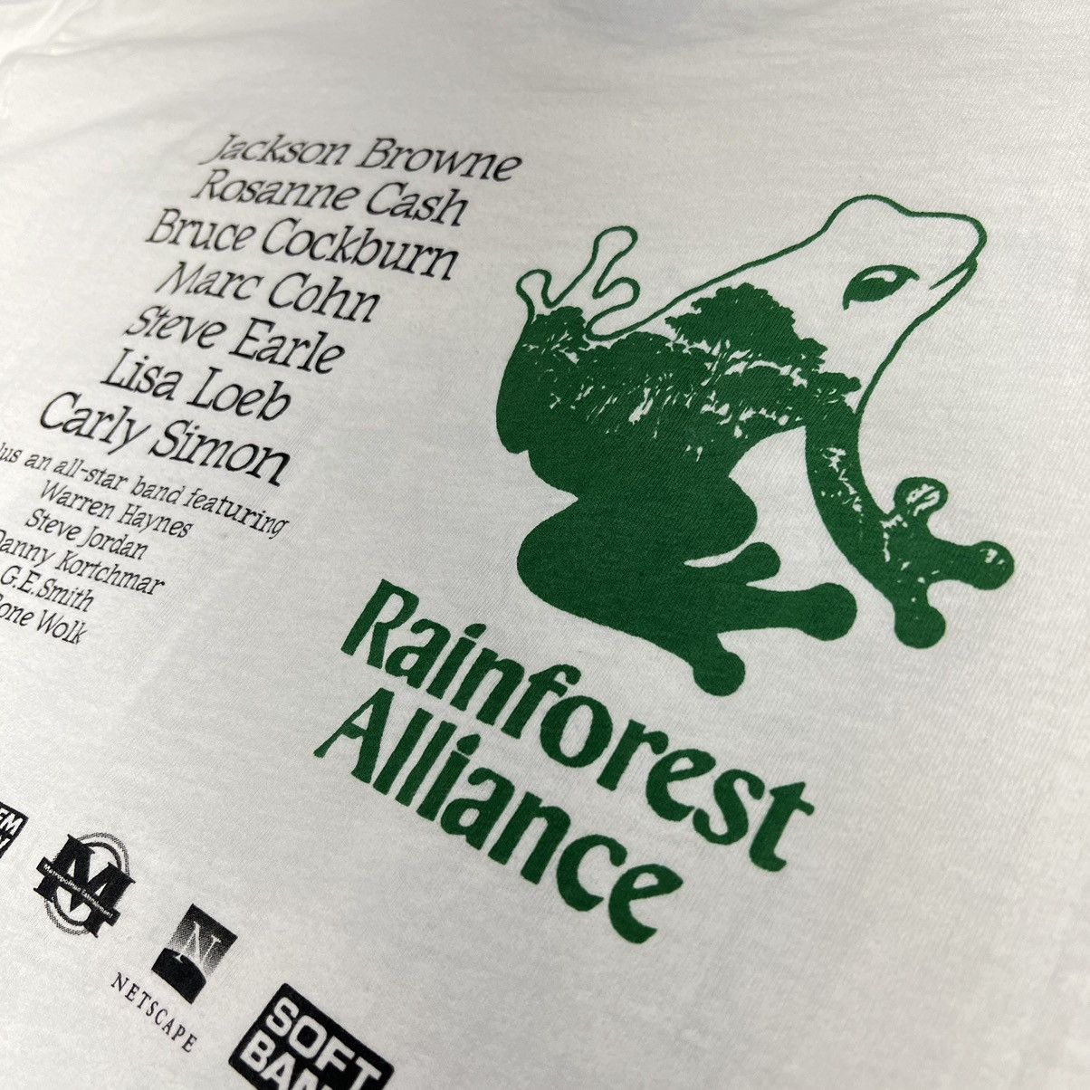 Vintage VTG Smart Sounds Tee Shirt White Rainforest Single Stitch Size US L / EU 52-54 / 3 - 15 Thumbnail