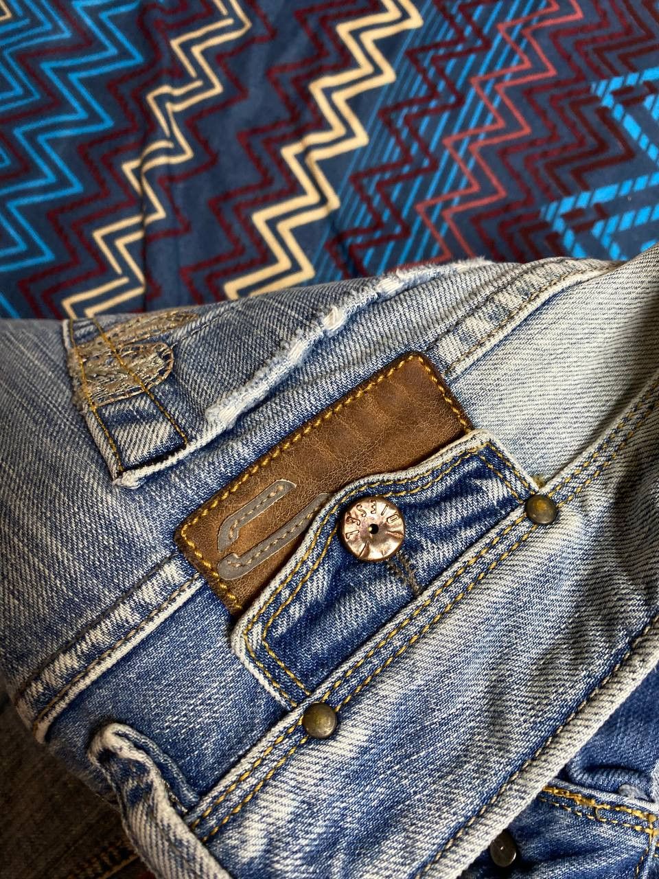 Diesel × Vintage Vintage Y2K Diesel jeans denim faded stretwear style size 28 Size 28" / US 6 / IT 42 - 6 Thumbnail