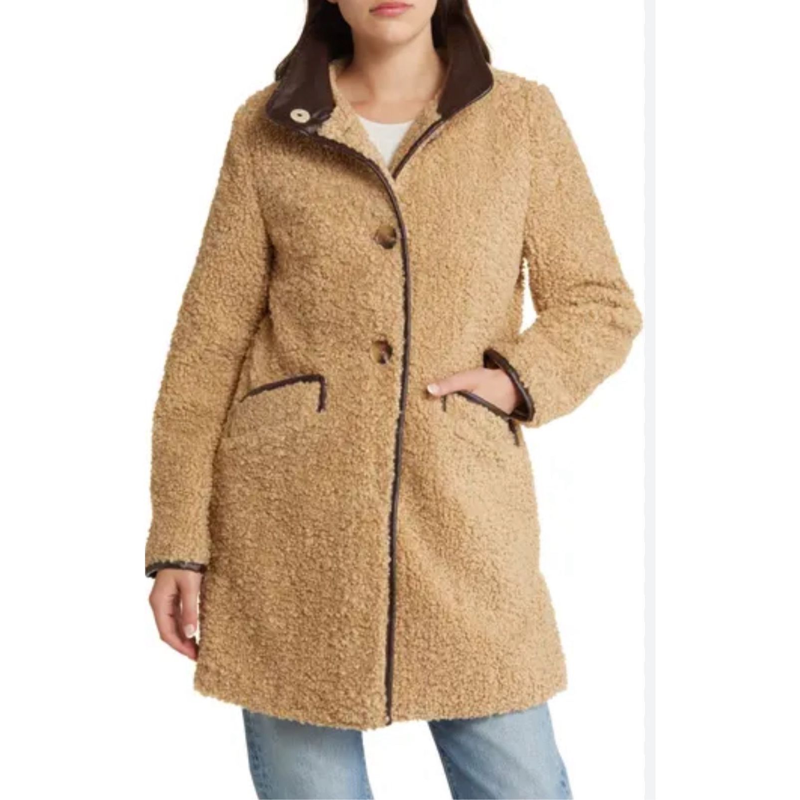 Sam Edelman Sam Edelman NWT teddy single-breasted teddy coat size L Size L / US 10 / IT 46 - 1 Thumbnail