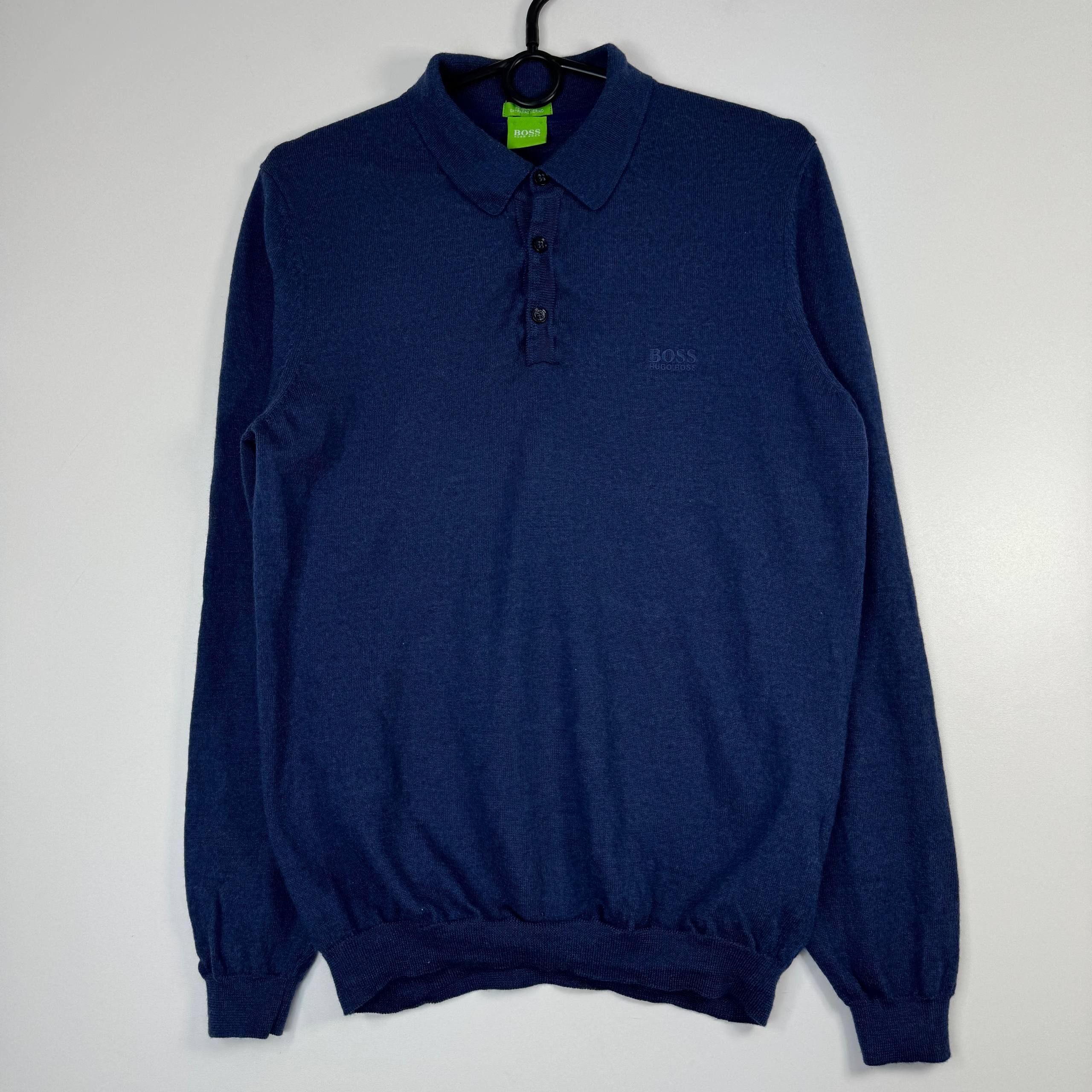 Hugo Boss Hugo Boss Knit Polo Sweater Navy Mens Size M Size US M / EU 48-50 / 2 - 1 Thumbnail