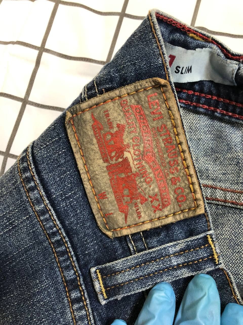 Levi's Levi's 550 Jeans Relaxed Bootcut Denim Tall Stretch Med Blue Size US 32 / EU 48 - 15 Thumbnail