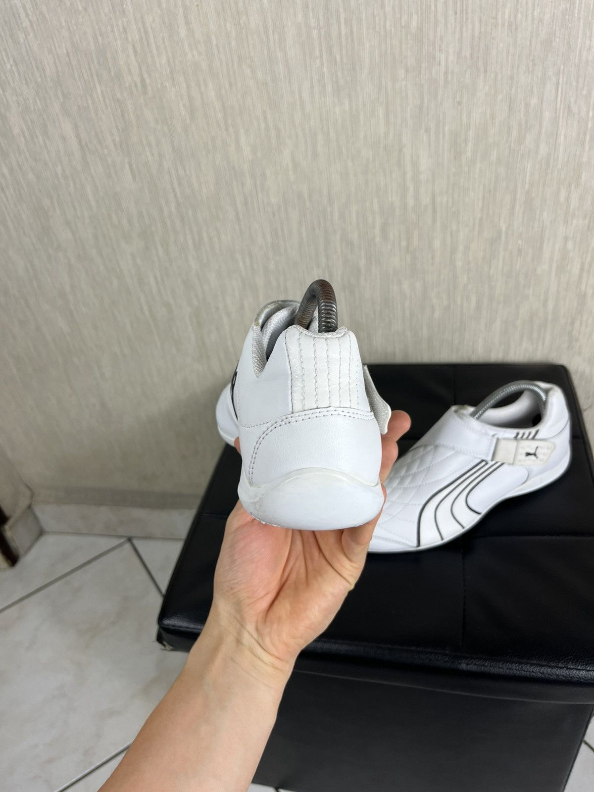 Puma × Vintage Vintage Puma y2k velcro shoes leather sneakers speed cat low Size US 7 / EU 40 - 10 Thumbnail