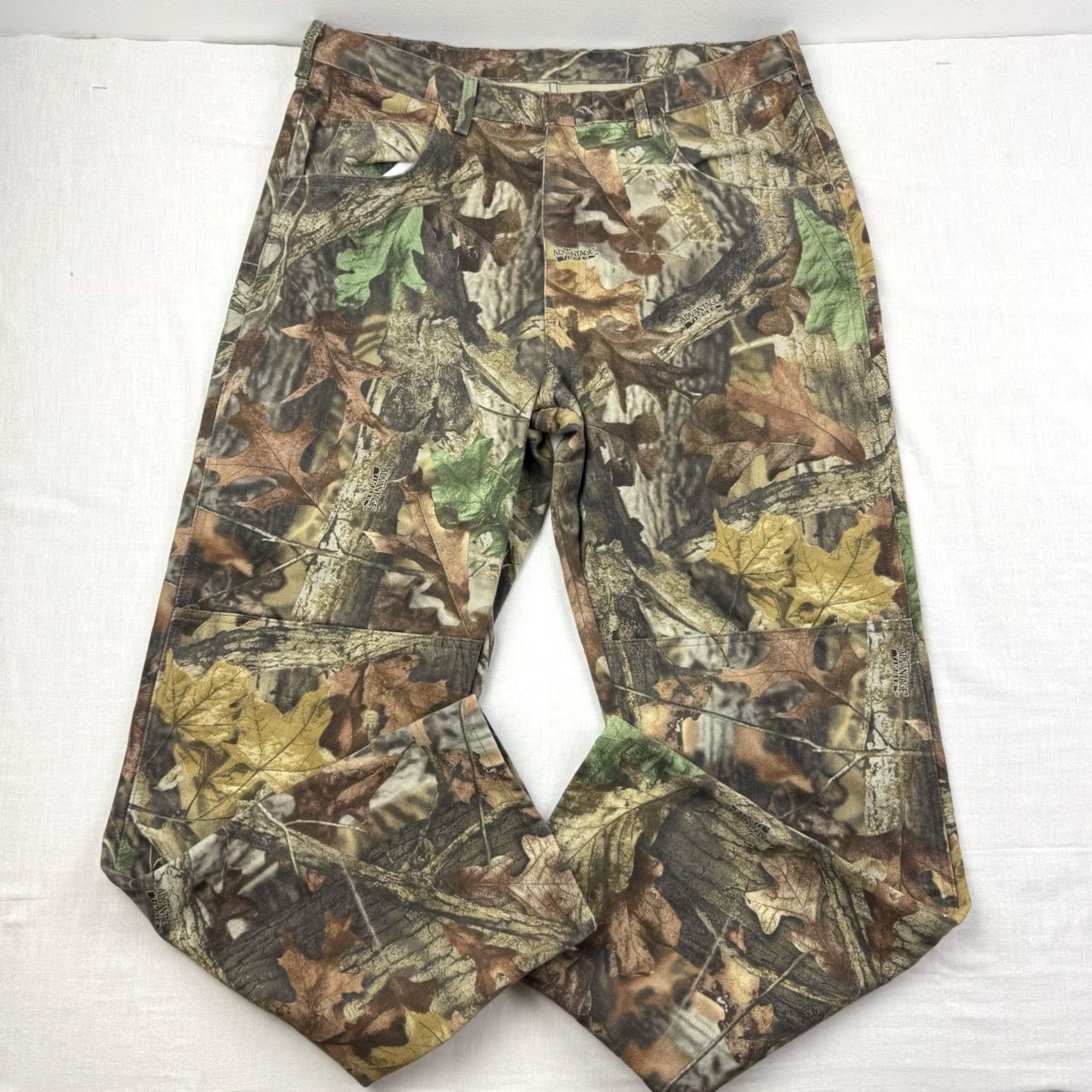 Wrangler VINTAGE Wrangler Camo Double Knee Pants Men's 36x32 USA Camouflage Chino Workwear 90s Size US 36 / EU 52 - 2 Thumbnail