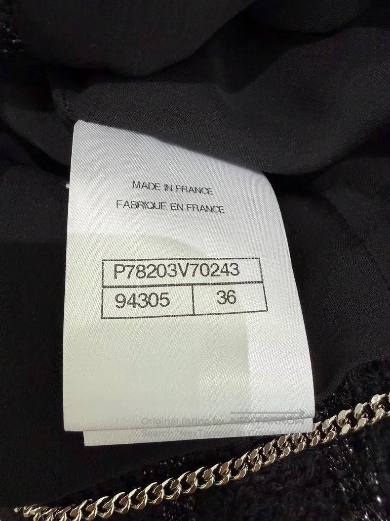 Chanel Chanel Black plaid short coat Size XS / US 0-2 / IT 36-38 - 6 Thumbnail
