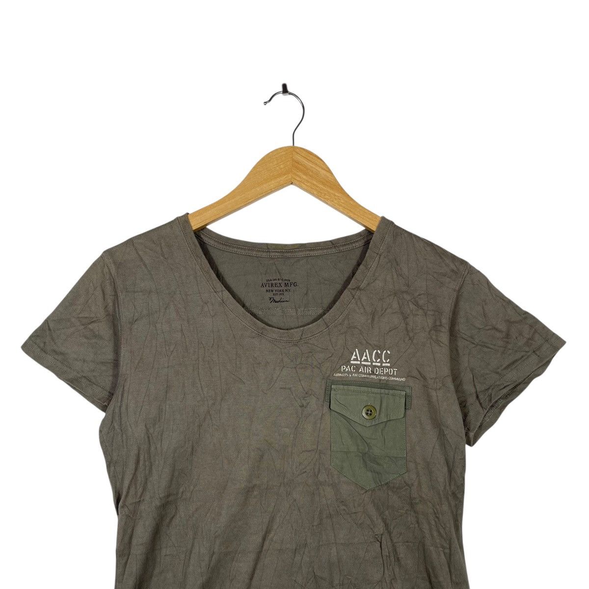 Avirex Avirex Military Pocket Tee Olive Green Utility T-Shirt Japan Size US M / EU 48-50 / 2 - 2 Thumbnail