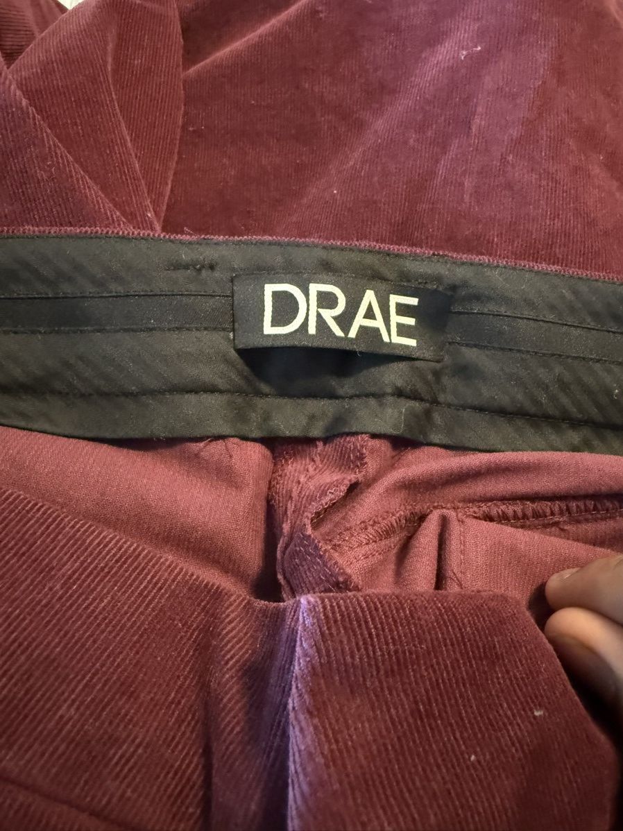 Japanese Brand × Vintage DRAE Burgundy Cargo Pants Size US 32 / EU 48 - 2 Thumbnail