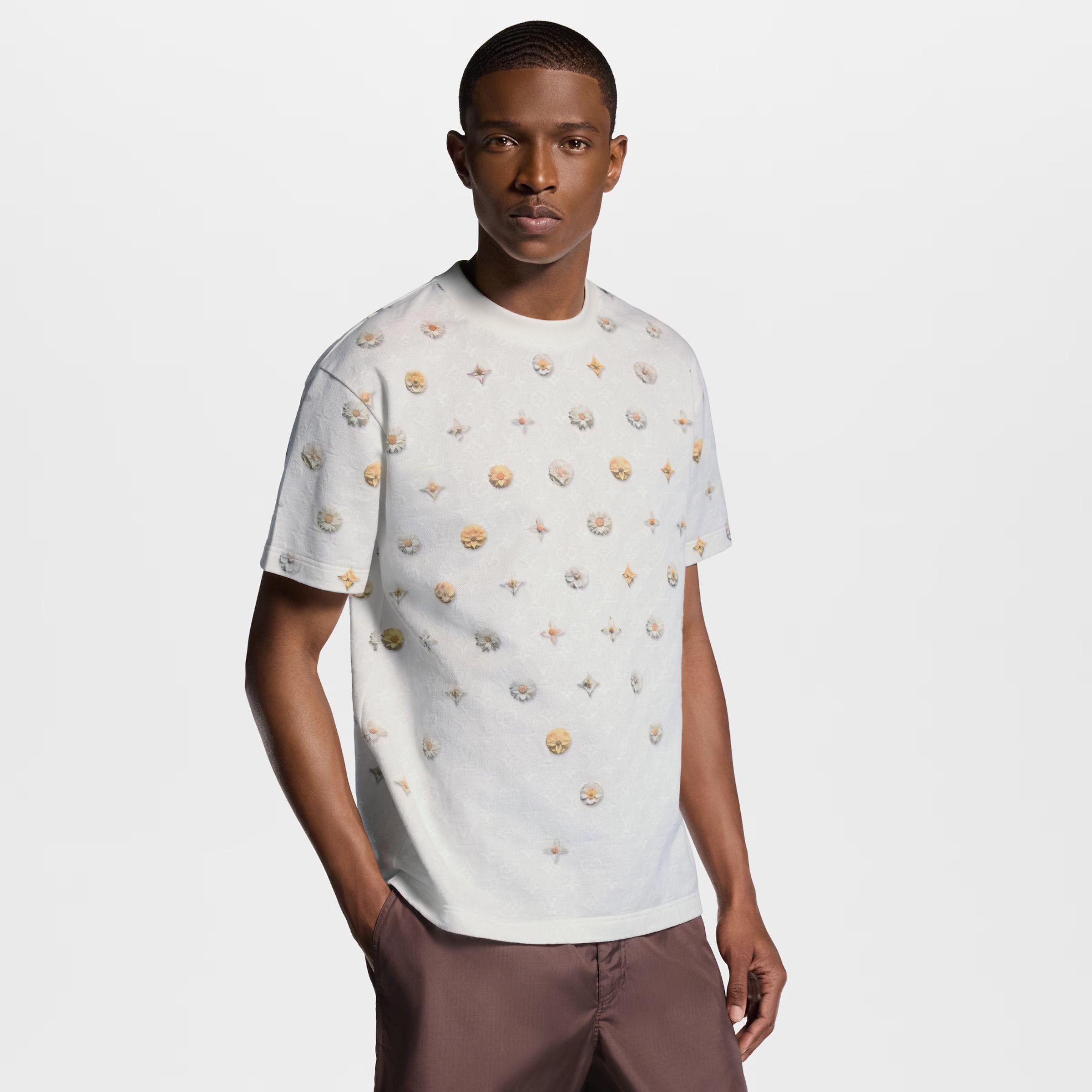 Louis Vuitton Overprinted Monogram Jacquard T-shirt Size US S / EU 44-46 / 1 - 4 Thumbnail