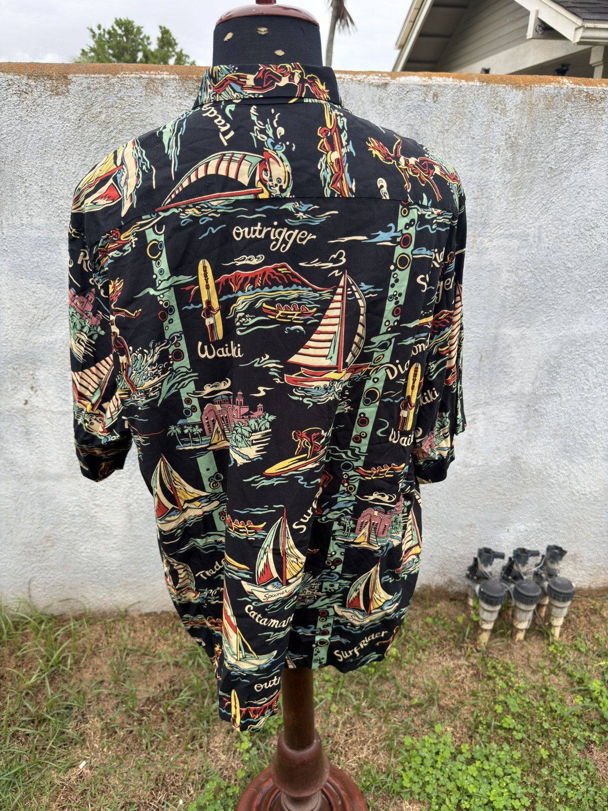 Reyn Spooner PreOwned Reyn Spooner Alfred Shaheen 100% Rayon Men's XL Size US XL / EU 56 / 4 - 2 Thumbnail