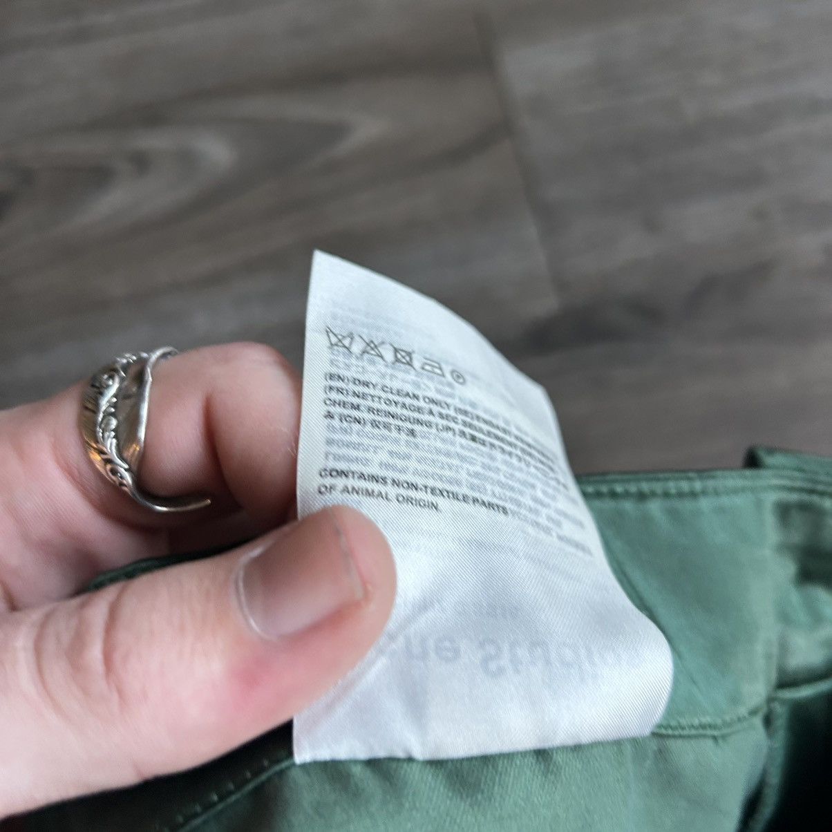 Acne Studios Acne Studios Dark Green Satin Slacks 28/30 Size 28" / US 6 / IT 42 - 9 Thumbnail
