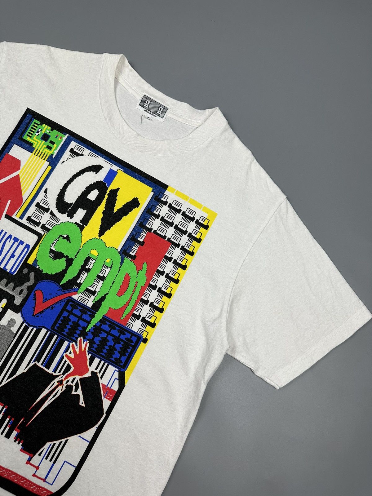 Cav Empt × Designer Cav Empt Trusted Devices White Tee Size US M / EU 48-50 / 2 - 4 Thumbnail
