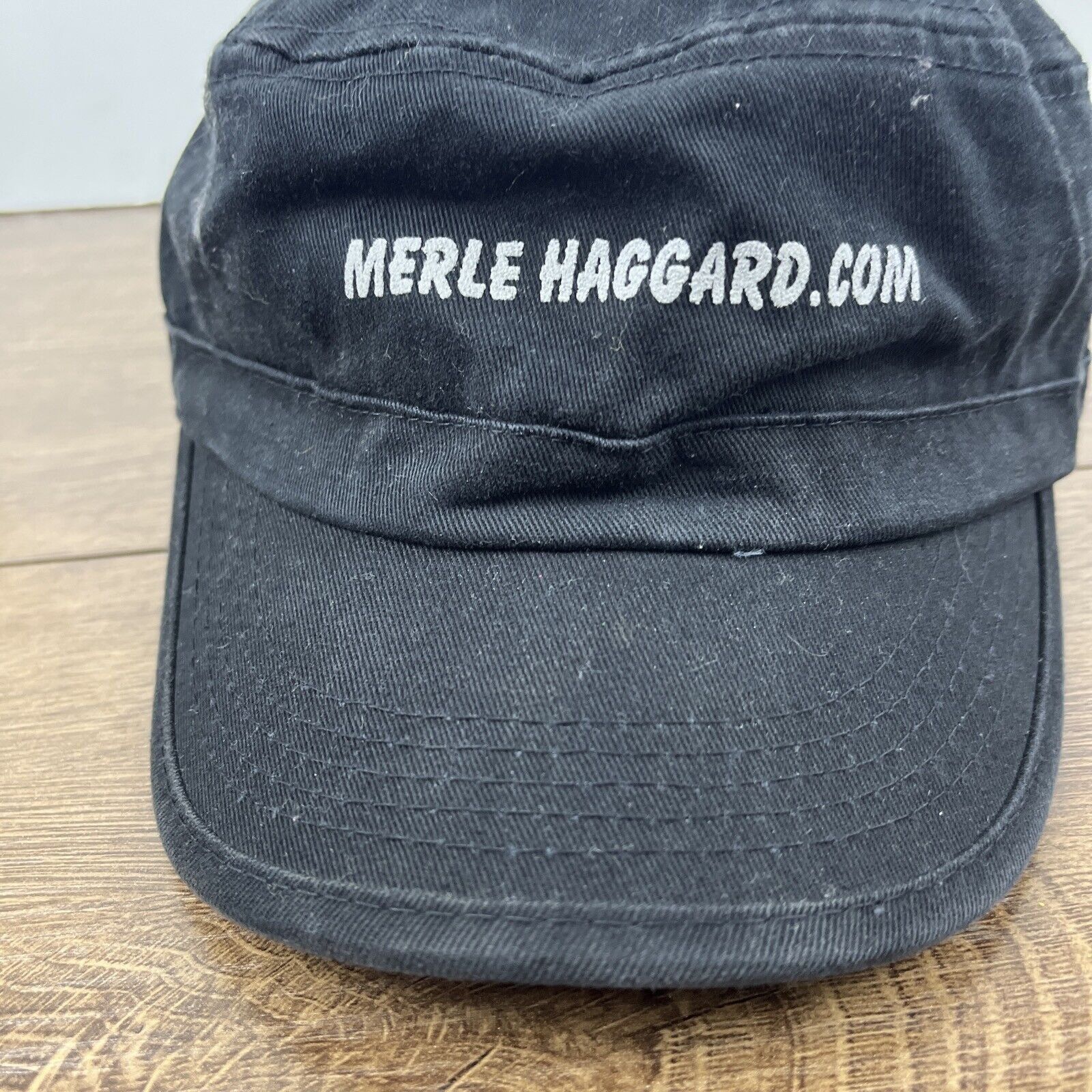 Other Merle Haggard Hat Black Hat Adjustable Adult Size Hat Black Size ONE SIZE - 6 Thumbnail
